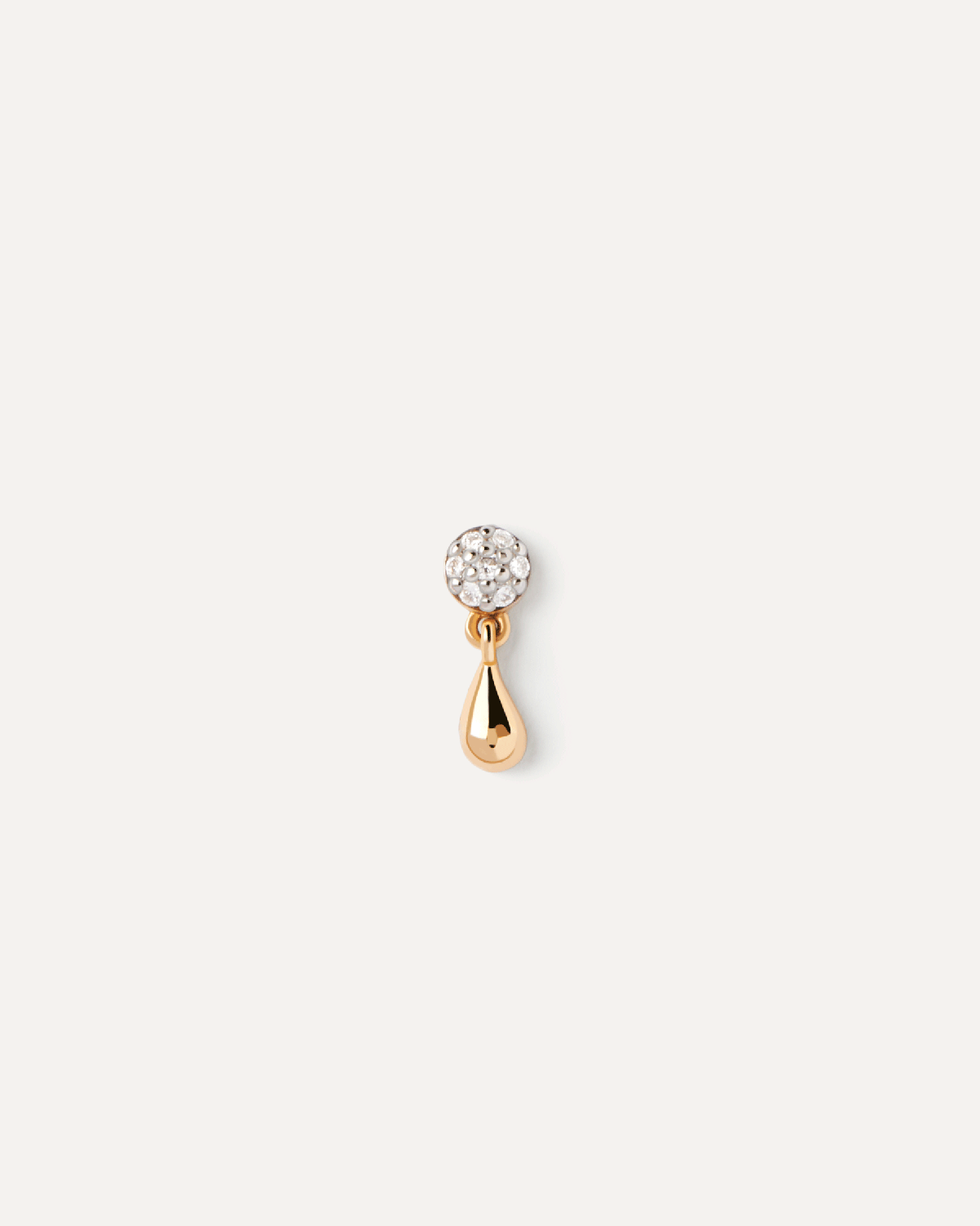 14K Gold Diamond Stud Earrings for Women - Elegant Single Earring for Everyday Wear & Special Occasions