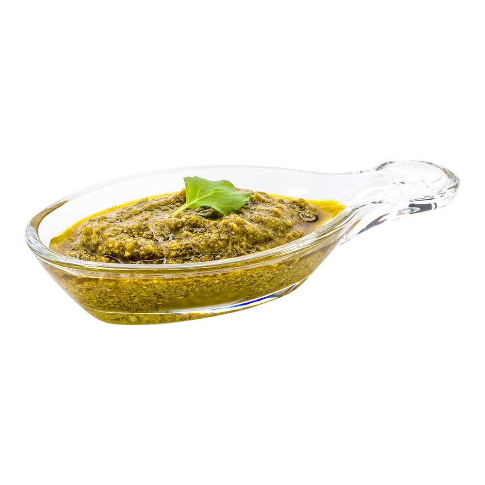 Restaurantware 60-Pack 2oz Clear Glass Tasting Dishes with Etched Handle - Lead-Free Mini Sauce Bowls for Appetizers, Desserts, Condiments - Perfect for Parties, Weddings & Catering Events
