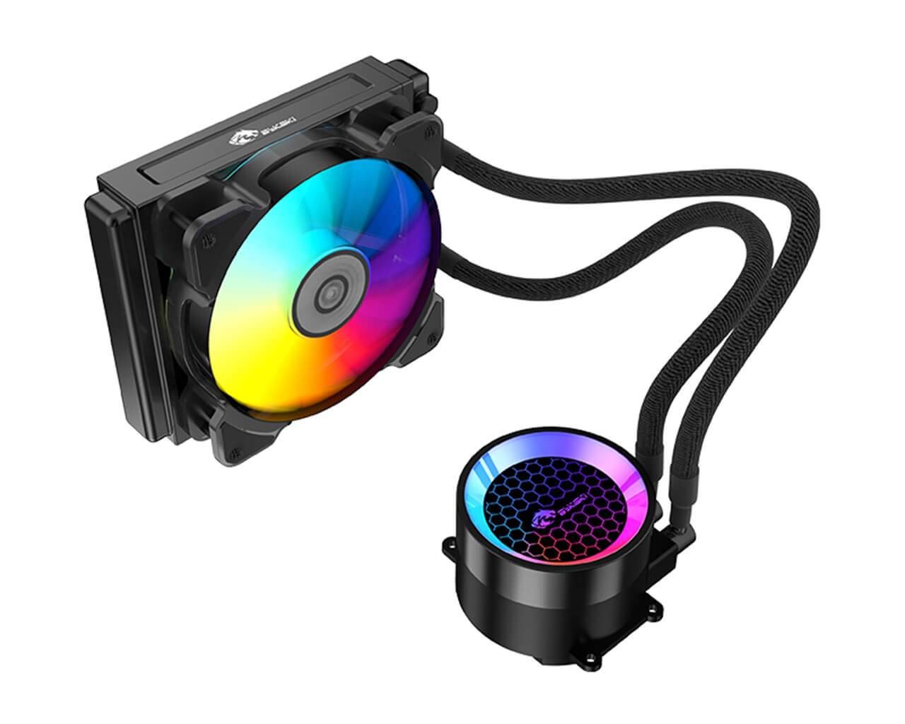Bykski AIO 120mm RGB Liquid CPU Cooler - High Performance Integrated Cooling System for Gaming PC & Workstation (B-FRD120-RBW) - Perfect for Overclocking & Silent Operation
