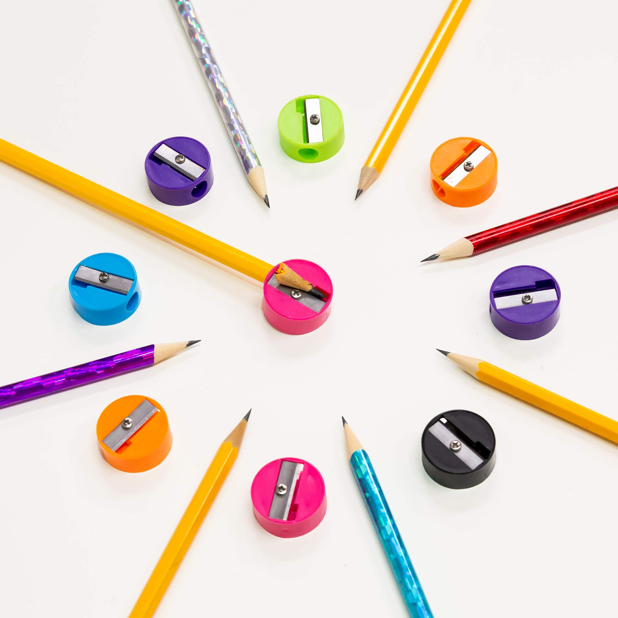 BAZIC Single Hole Pencil Sharpener - Round Blade Sharpener for Standard Pencils & Crayons (288 Pack) - Perfect for School, Office & Art Supplies