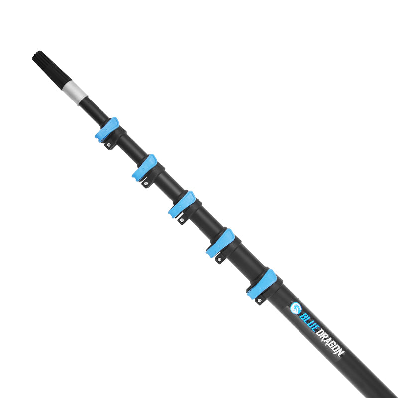 Blue Aluminum Extension Poles for Painting, Cleaning & Maintenance - Adjustable Telescopic Pole for Windows, Walls & Ceilings - Lightweight & Durable for Indoor/Outdoor Use
