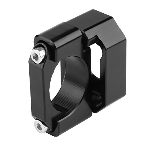 Universal 22mm-28.6mm Aluminum Alloy Motorcycle Gear Indicator Bracket - Black Speed Gear Display for Hon-da Yama-ha Kawa-saki Su-zuki - Perfect for Track Racing & Street Riding