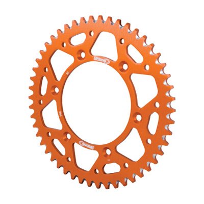 Supersprox Rear Aluminum Sprocket 52 Tooth Orange - Compatible with KTM 144 SX 2007-2008 | High-Performance Motorcycle Sprocket for Off-Road Racing & Dirt Bike Upgrades