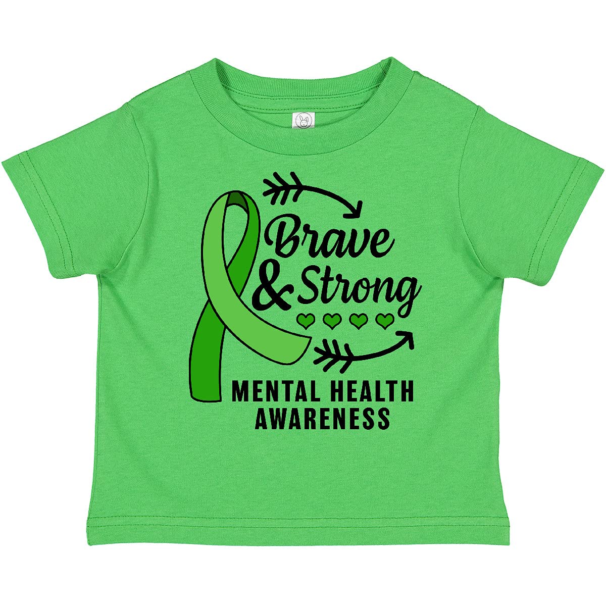 Mental Health Awareness Brave Strong Toddler T-Shirt for Daily Wear