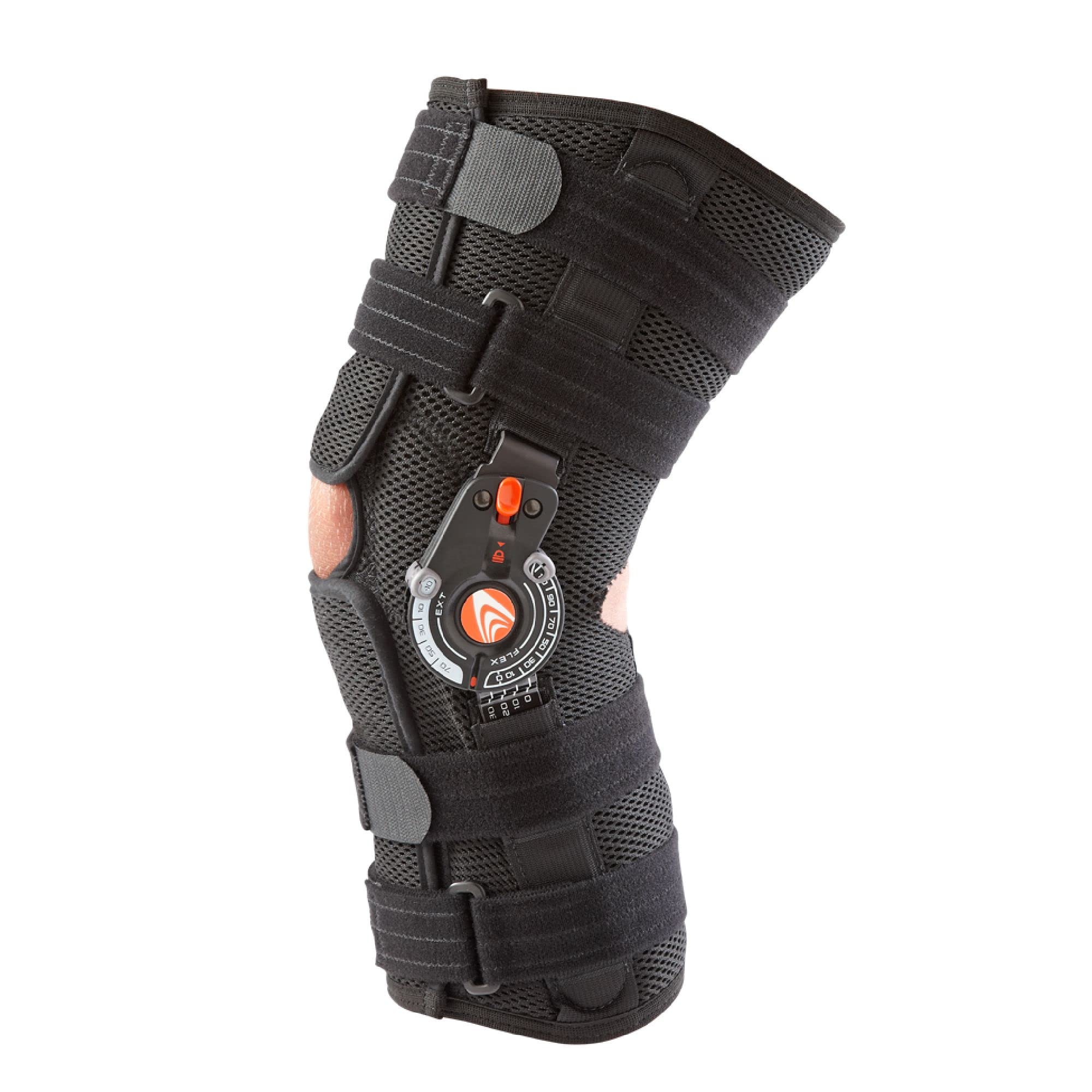 Breg Recover Knee Brace - Long Airmesh Open Back Wraparound Support for Knee Pain Relief - Small Size - Ideal for Post-Surgery Recovery, Arthritis & Sports Injuries