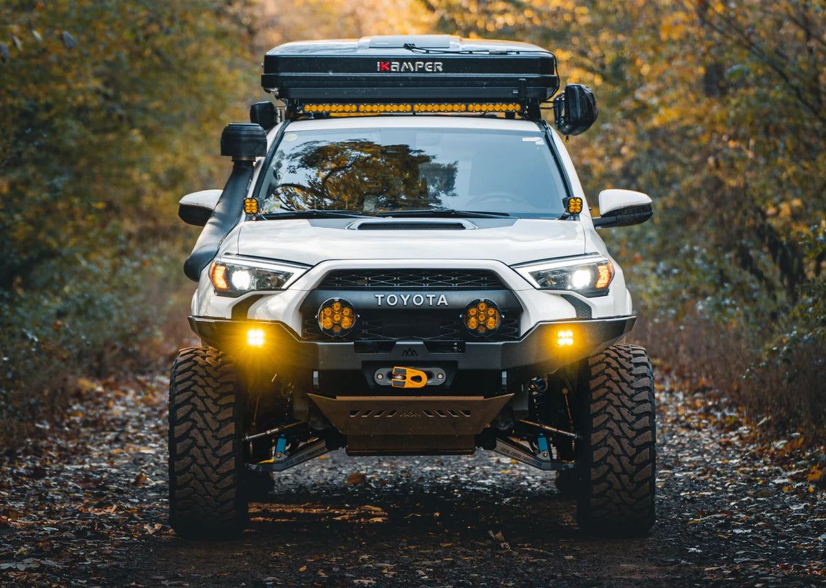 2010-2024 Toyota 4Runner Backwoods Adventure Mods Hi Lite Overland Front Bumper | Off-Road Protection & Style for Camping & Trail Adventures