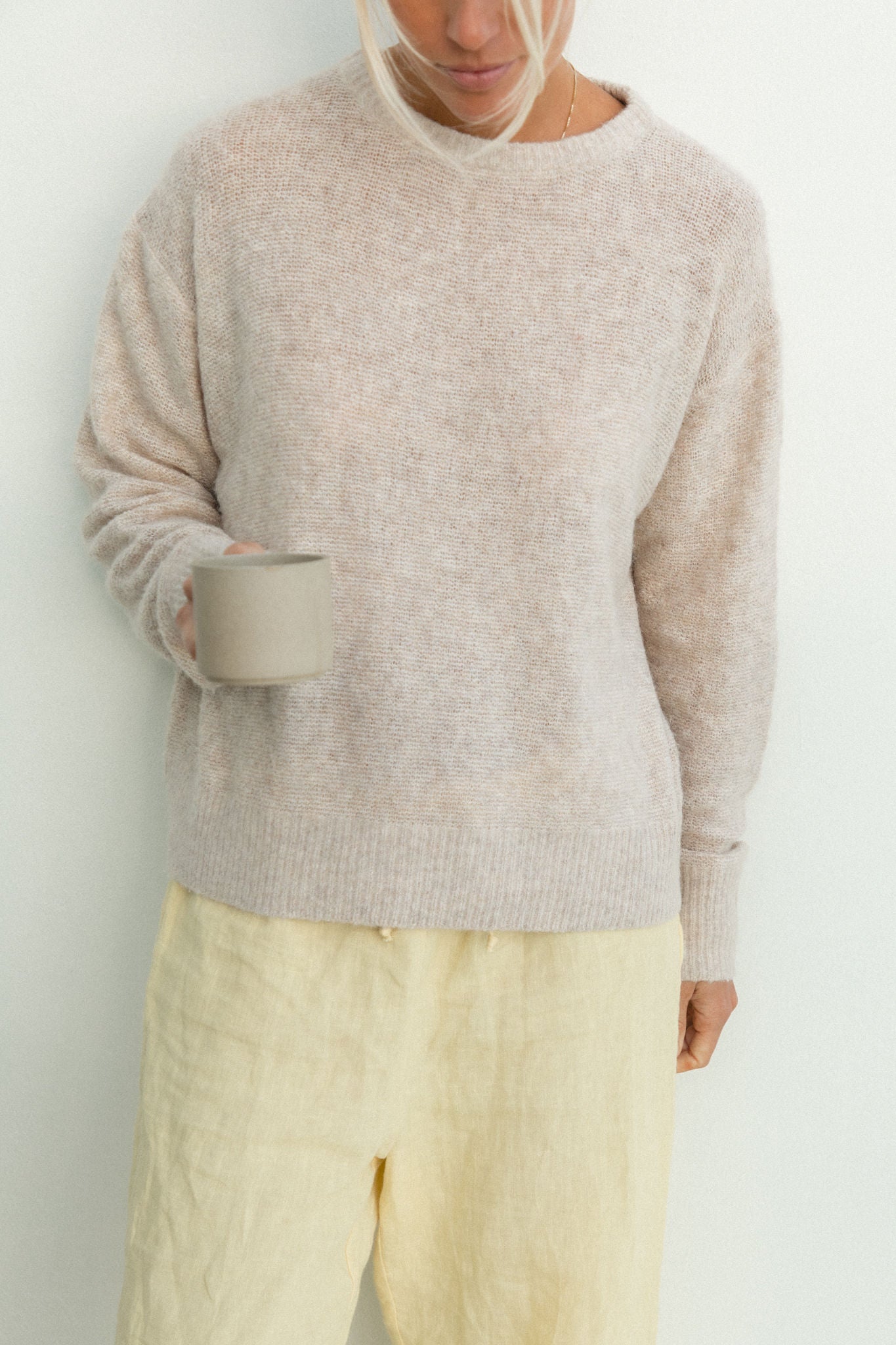 Cozy Morning Pullover Sweater for Women - Soft Casual Knit Top for Fall & Winter - Perfect for Coffee Dates, Lounging & Layering