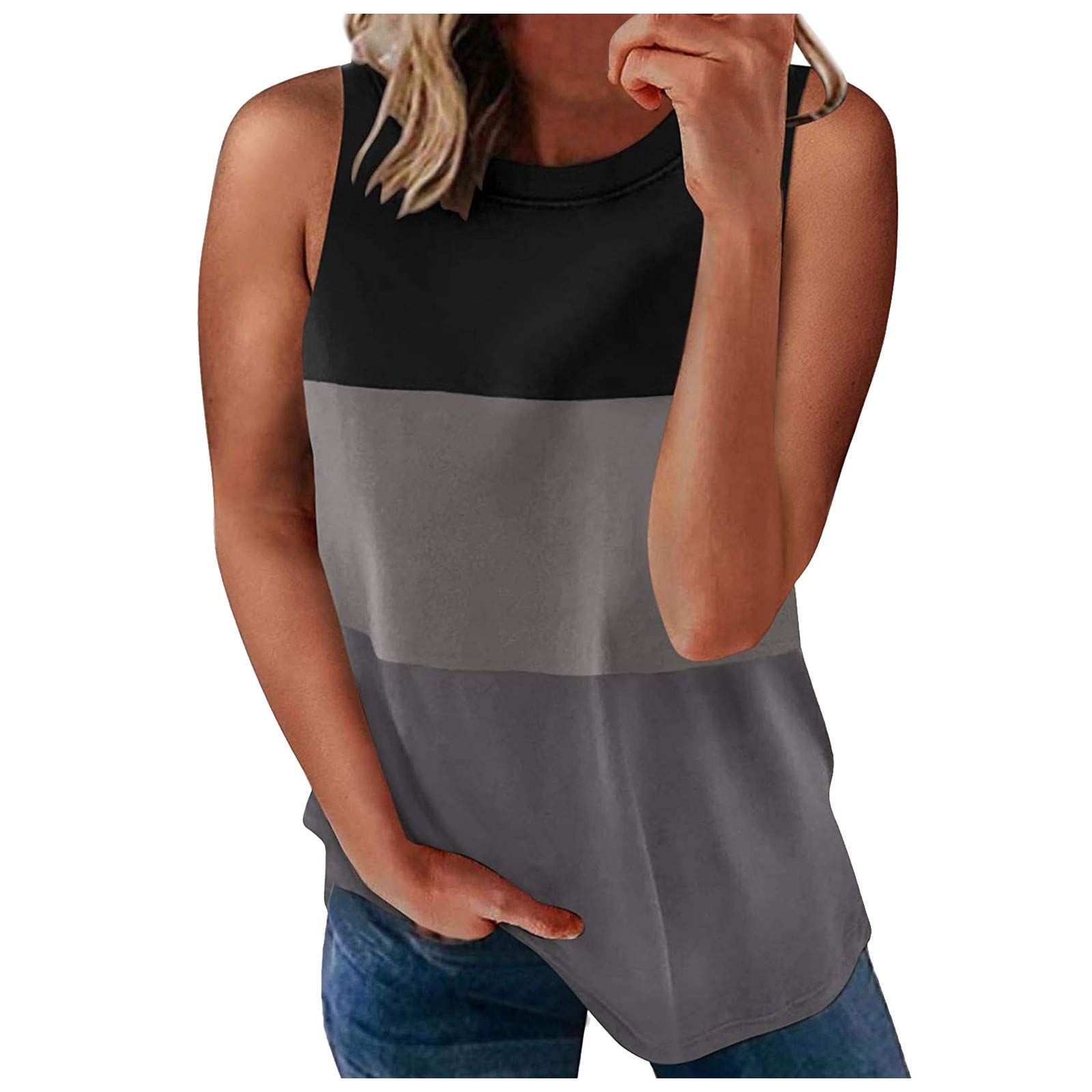 Women's White Tank Tops - Soft Cotton Cami Tops for Women, Breathable Summer Crop Tops, Casual & Workout Tank Tops for Gym, Yoga, Beach and Everyday Wear