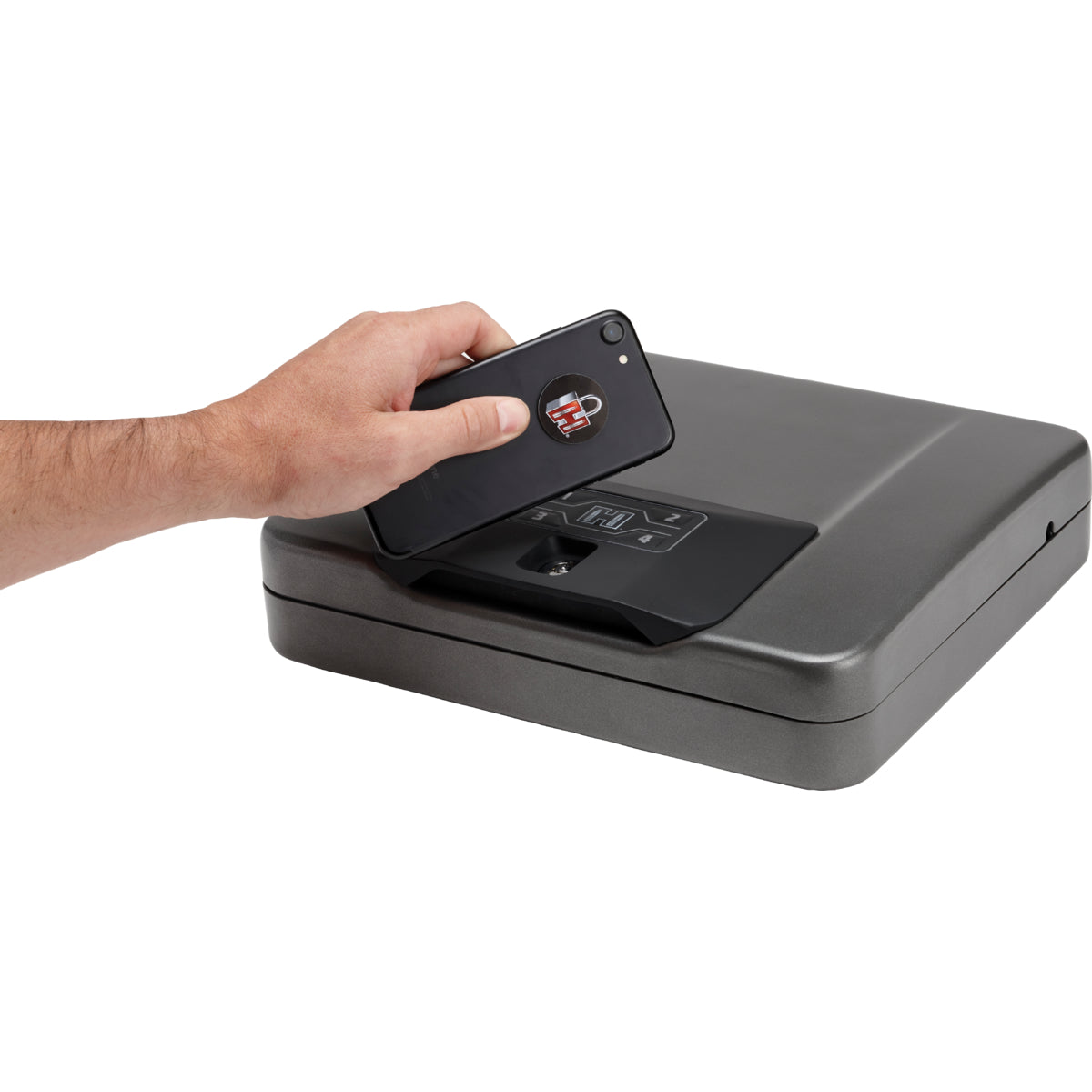 Hornady Rapid Safe 4800KP XXL RFID Handgun Safe - Fast Access Biometric & RFID Lock for Pistols - Secure Storage for Home, Office, or Vehicle Use