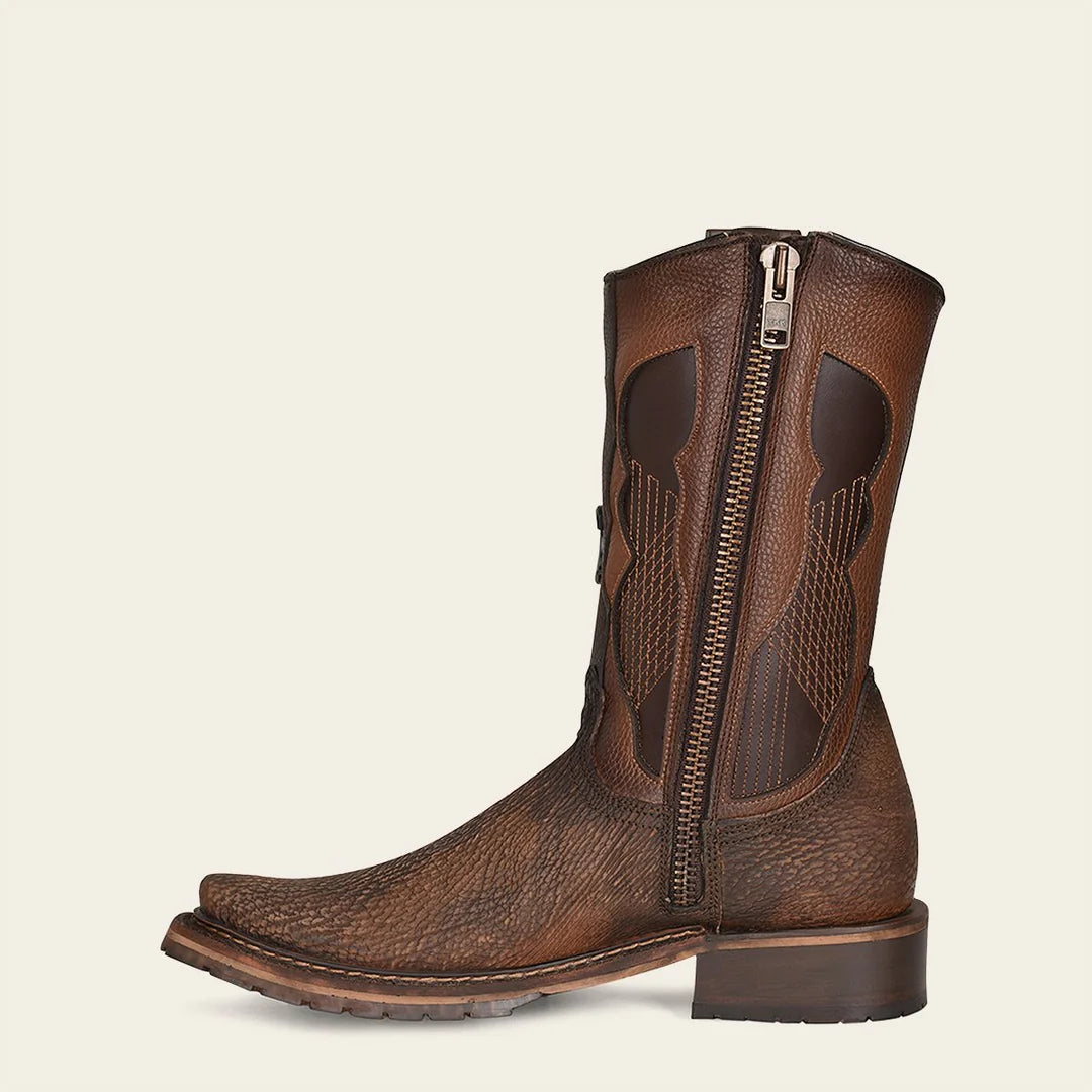 Men's Cuadra Tobacco Casual Cowboy Shark Boots - Western Style Leather Boots for Riding, Work & Outdoor Adventures