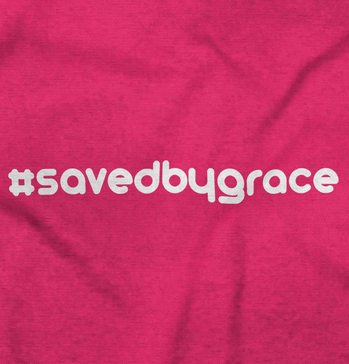 Saved By Grace Christian Hoodie for Women - Classic Teaze Hashtag Pullover Sweatshirt | Church Outfit, Bible Study Apparel & Casual Christian Fashion