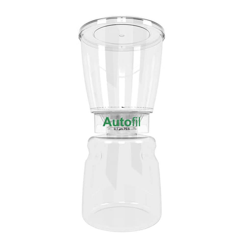 Sterile Disposable 0.1um PES Membrane Vacuum Filter Units for Mycoplasma Removal - 1000mL Capacity, Pack of 12 - Ideal for Laboratory Cell Culture, Media Sterilization, and Biopharmaceutical Applications