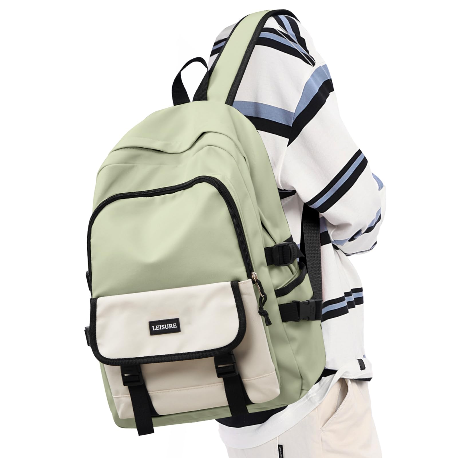 Winspansy Women's Backpack - Waterproof Casual Backpack for Women & Men, Large Sporty Travel Backpack for School, Work, Gym & Outdoor Activities | Stylish Modern Aesthetic Teen Backpack