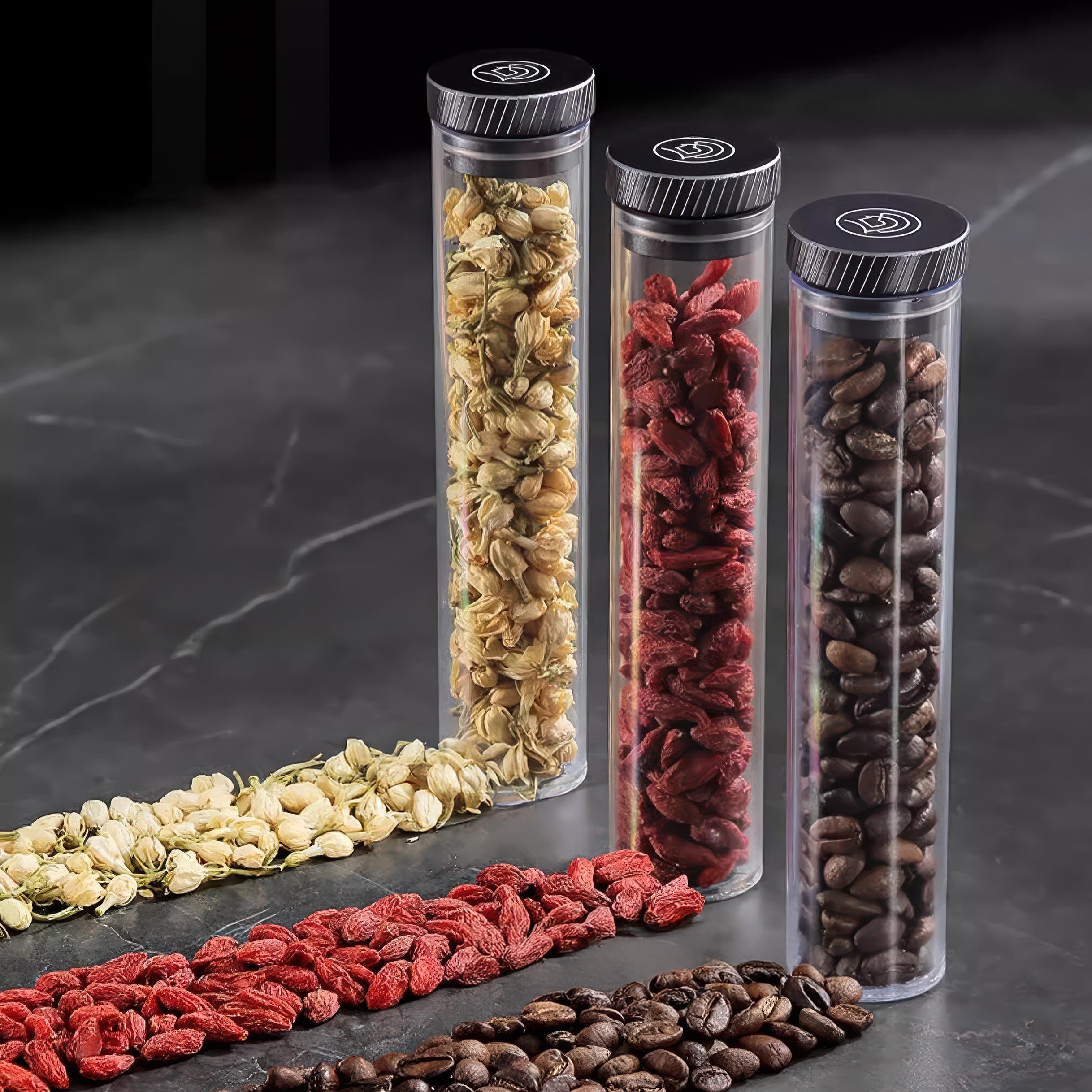 Premium Coffee Bean Storage Container & Degassing Stand - Airtight, Clear View, Perfect for Home Baristas & Coffee Shops - Ideal for Freshness & Flavor Preservation