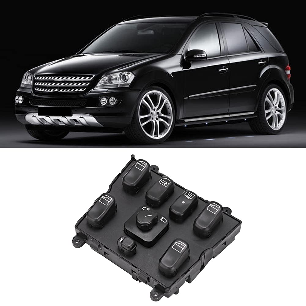 Power Window Master Switch Replacement A1638206610 - Compatible with W163 ML320 - Electric Window Control Switch for Smooth Operation - Perfect for Car Window Repair & Maintenance