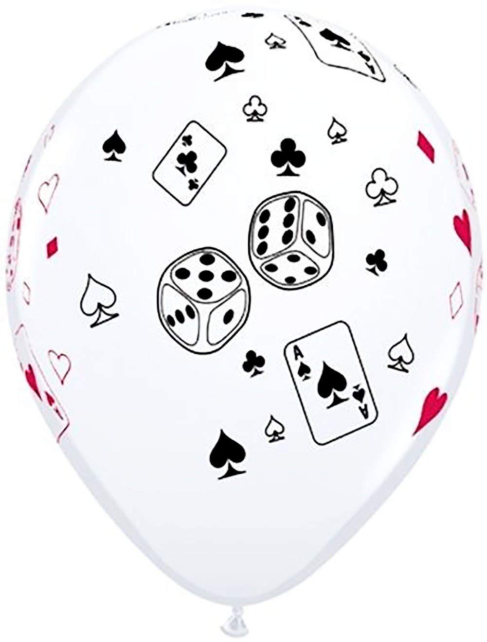 Anagram Casino Place Your BETS 13-Piece Party Balloon Decorations Set - Perfect for Casino Themed Birthday, Bachelorette & Vegas Night Decor