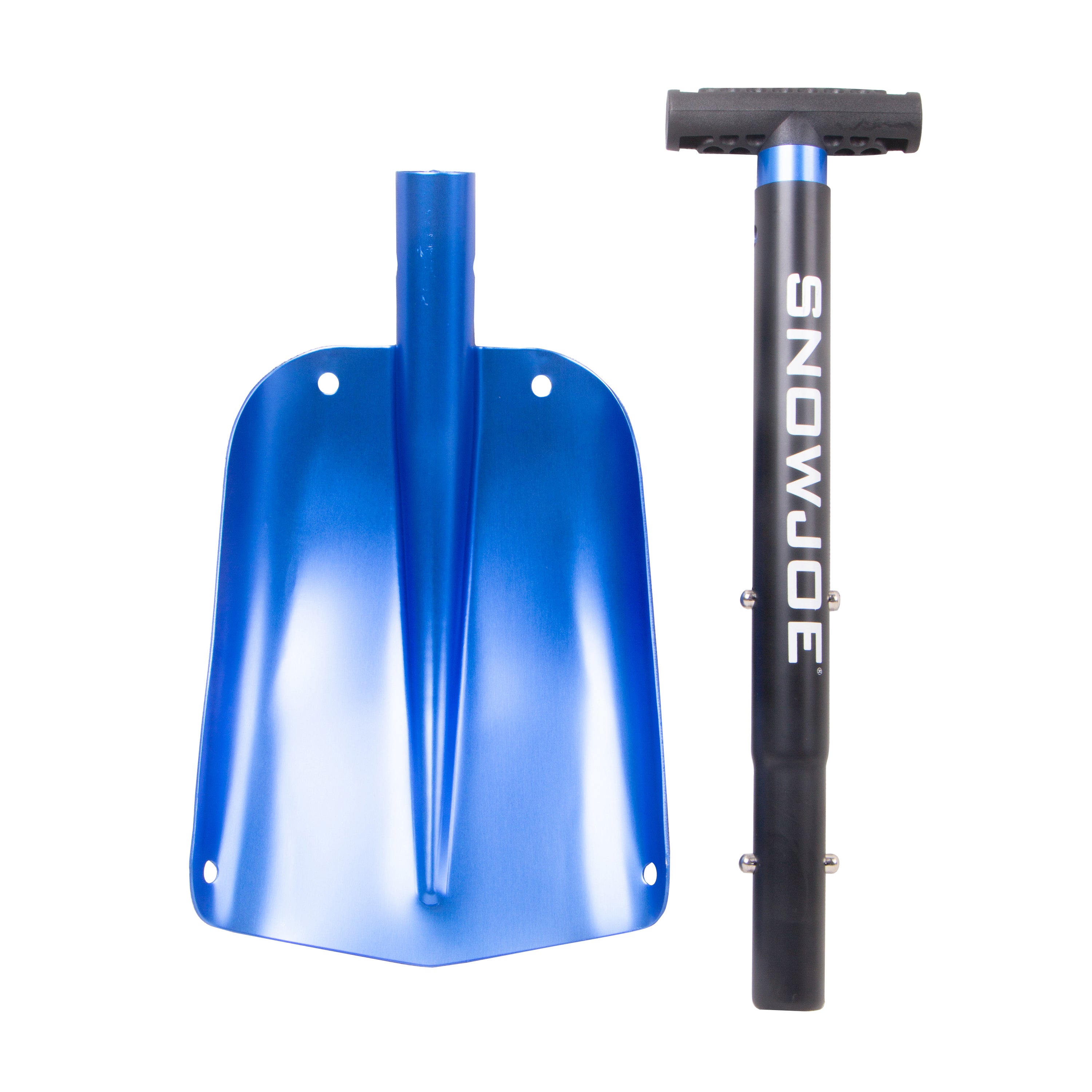 Auto Joe ATJ401M SJB Compact Utility Shovel - 32 Inch Lightweight Aluminum Folding Shovel with 3-Piece Smart Lock System (Blue) - Perfect for Camping, Hiking, Car Emergency Kits & Outdoor Adventures