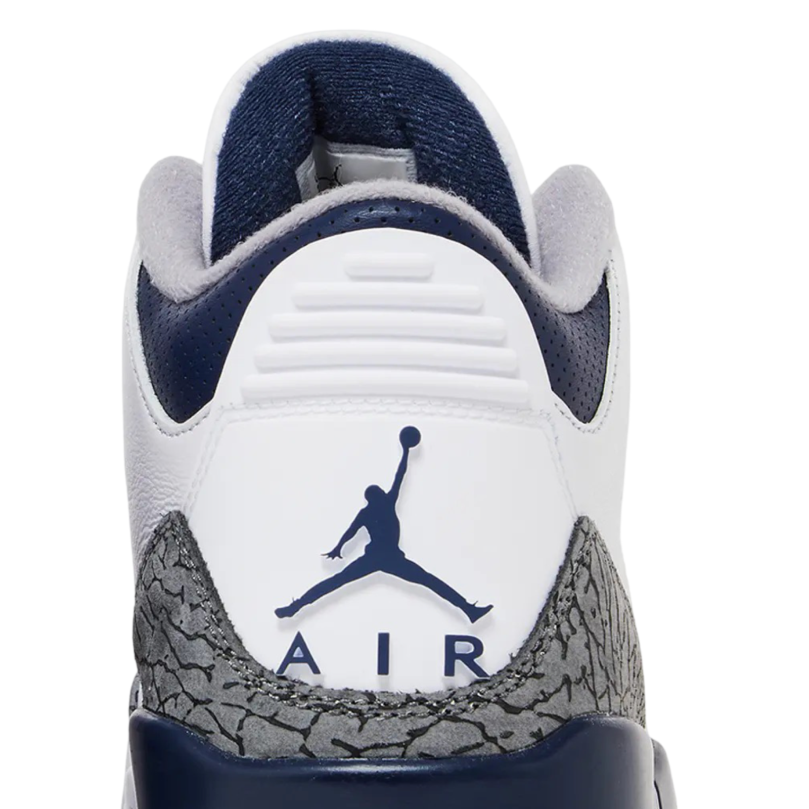 Air Jordan 3 Retro Sneakers - White & Midnight Navy Basketball Shoes for Men - Comfortable Casual & Streetwear Fashion - Perfect for Basketball, Gym Workouts & Everyday Wear