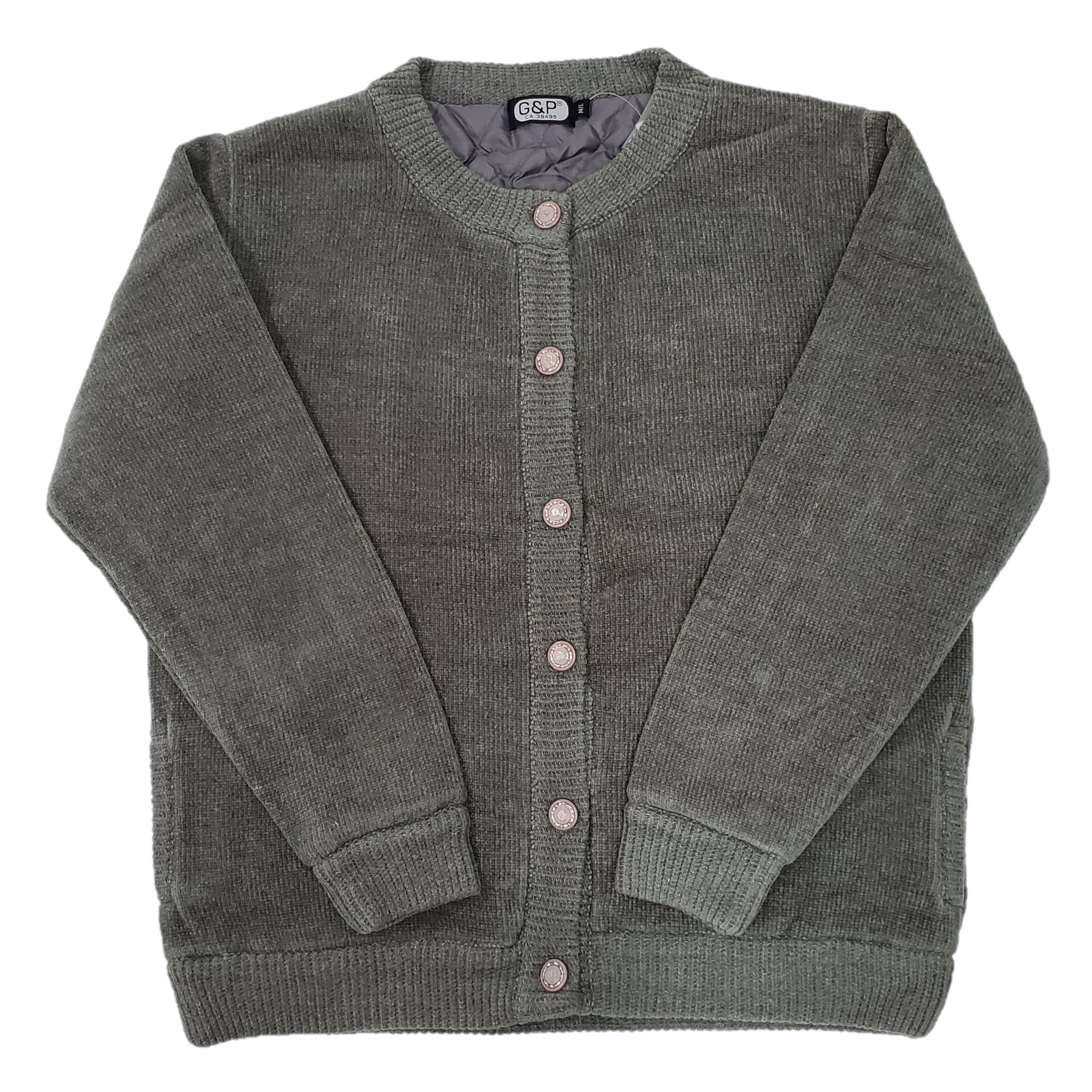 Women's Soft Chenille-Lined Plain Cardigan - Cozy Knit Sweater for Fall & Winter, Casual Outfits, Office Wear, and Lounging at Home