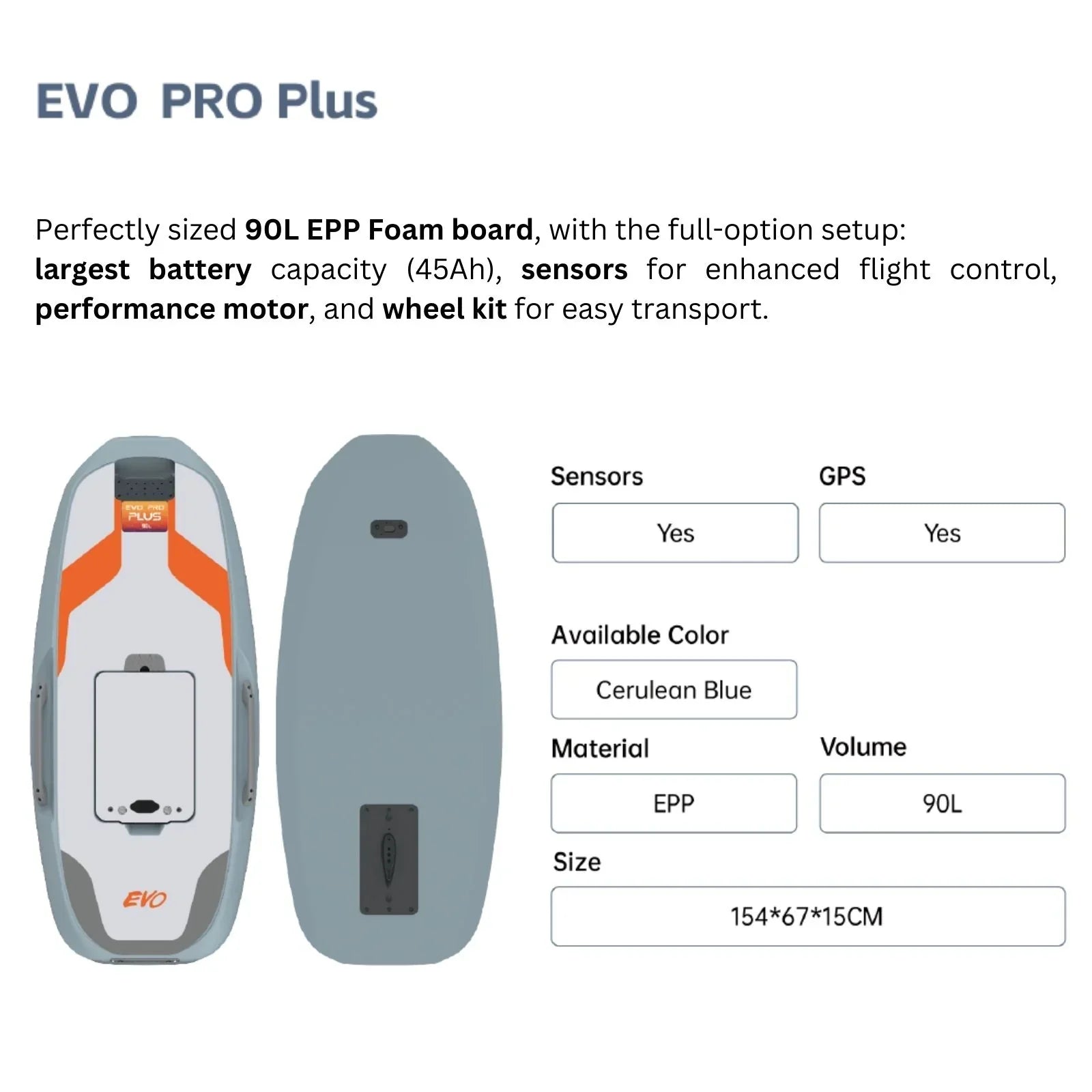 Waydoo Flyer Evo Electric Hydrofoil Surfboard - Lightweight & Powerful eFoil for Water Sports | Perfect for Ocean, Lake & River Riding
