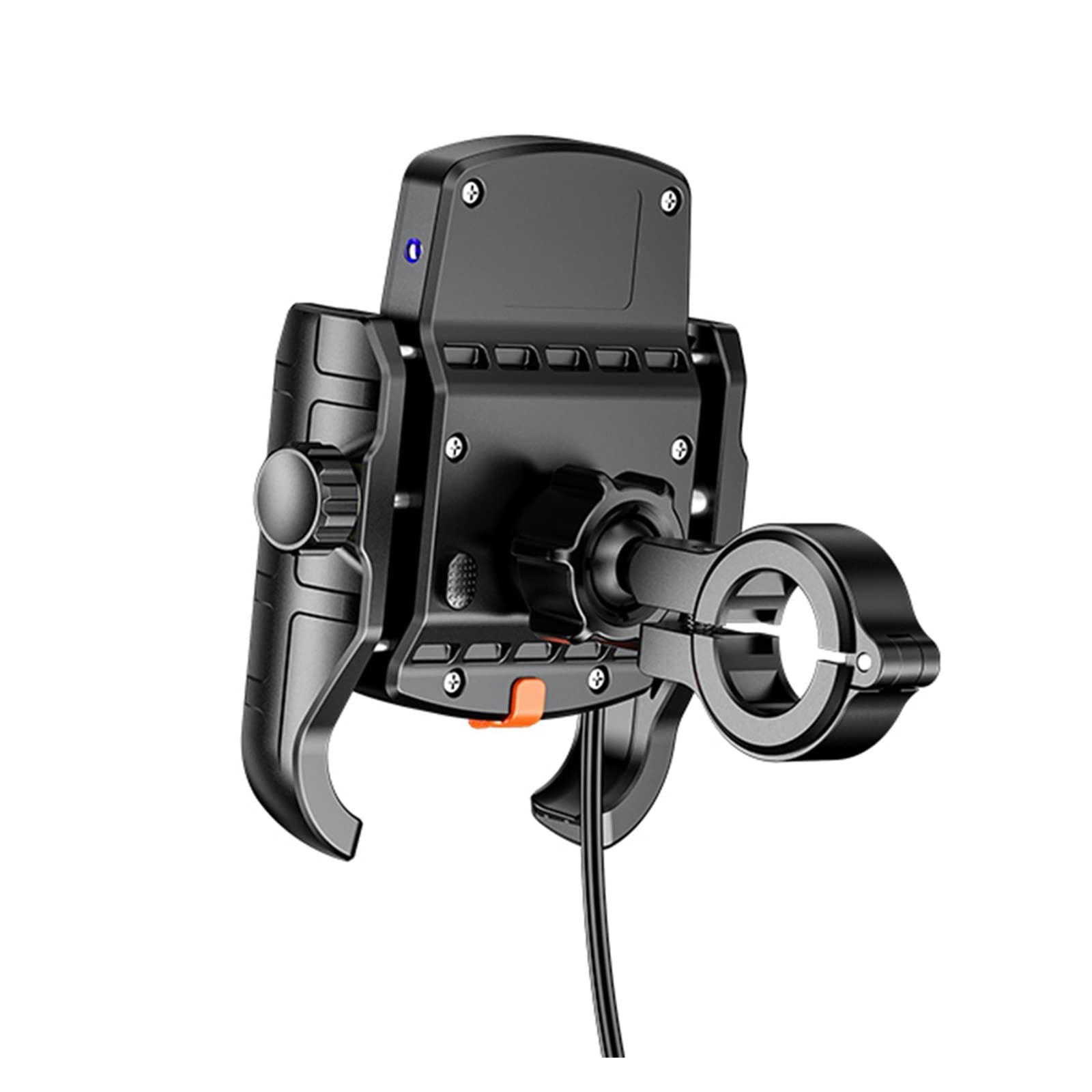 360° Adjustable Waterproof Motorcycle Phone Mount - Universal Handlebar Stand for Smartphones - Perfect for GPS Navigation, Adventure Riding & Commuting