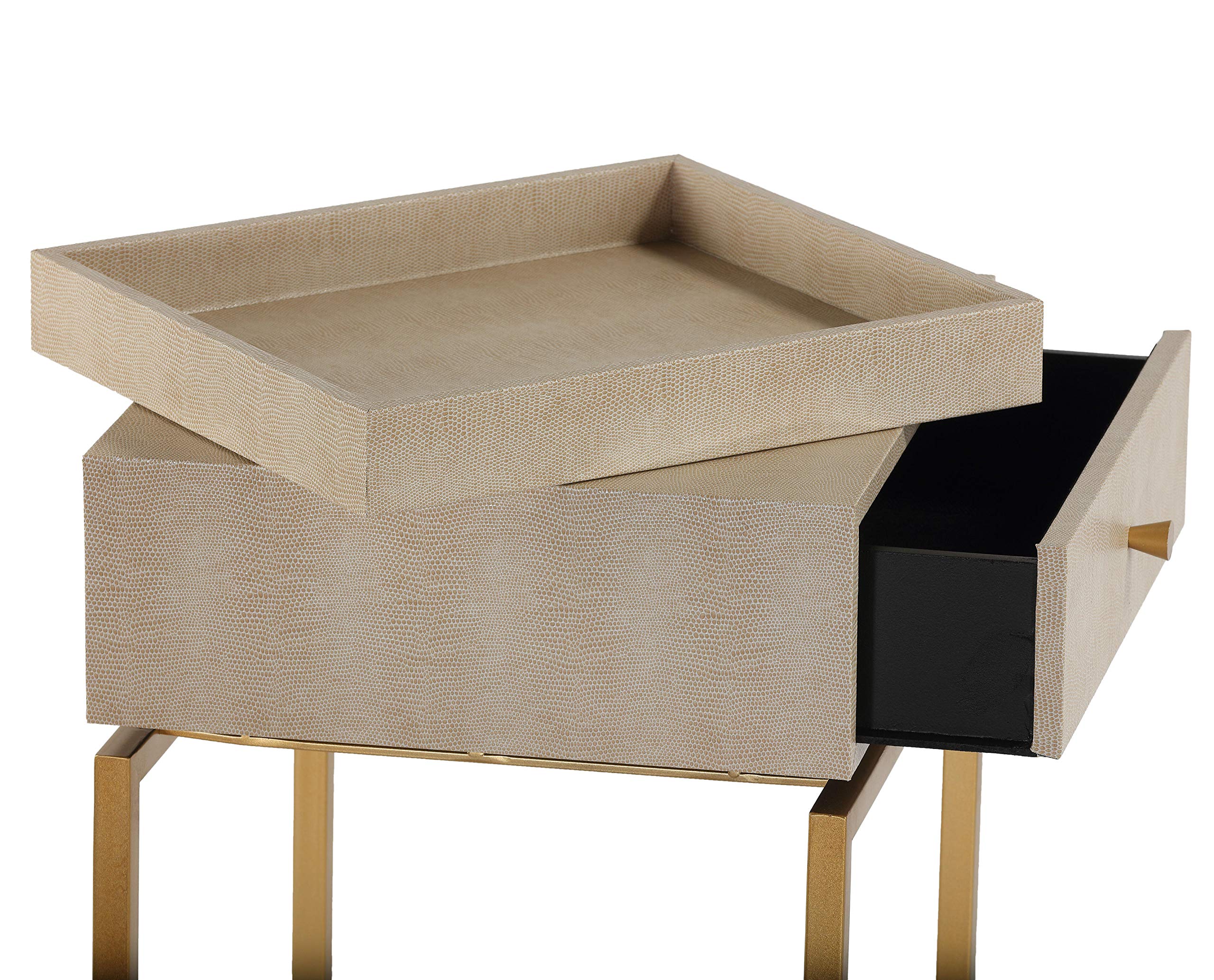 Cortesi Home Everett Nightstand End Table - 24.5