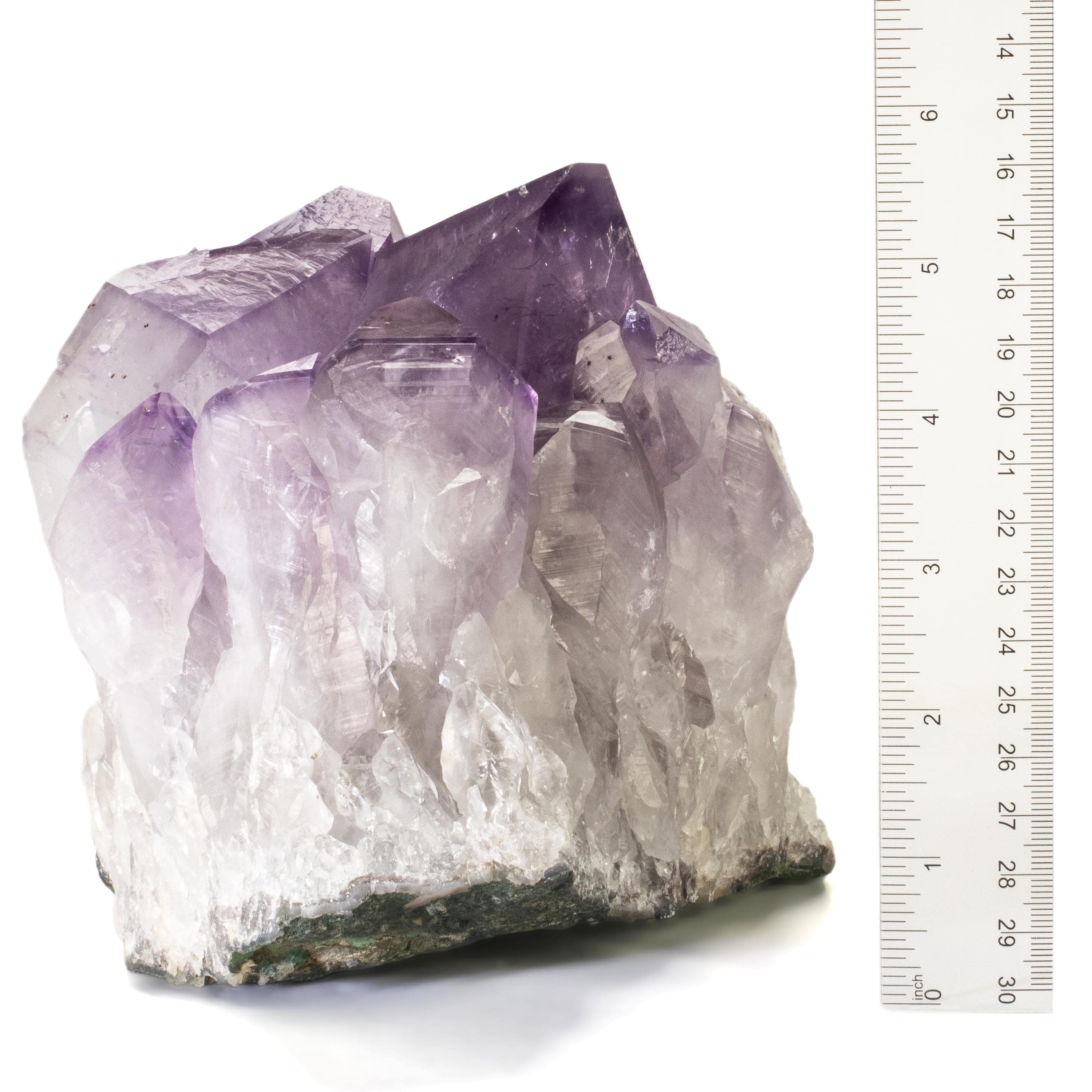 Natural Amethyst Geode - 6 Inch Purple Crystal Cluster (10 lbs) for Home Decor, Meditation & Healing Crystals | Perfect for Living Room Display, Office Feng Shui & Spiritual Gifts