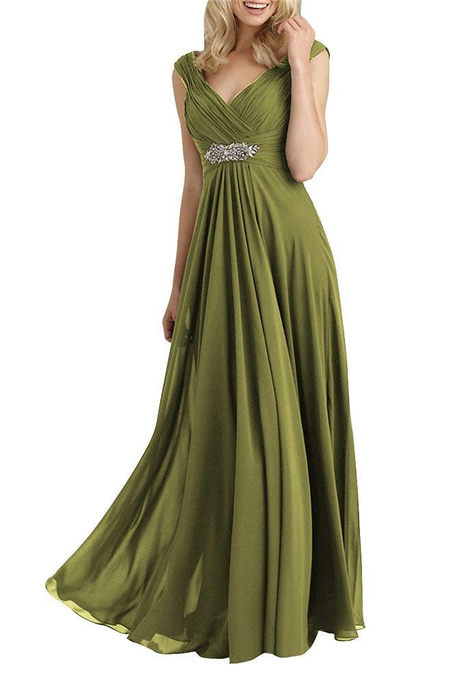 Elegant Mother of The Bride Dresses - Long Formal Evening Gowns with V-Neck for Weddings & Special Occasions | Perfect for Bridesmaids, Galas & Black Tie Events