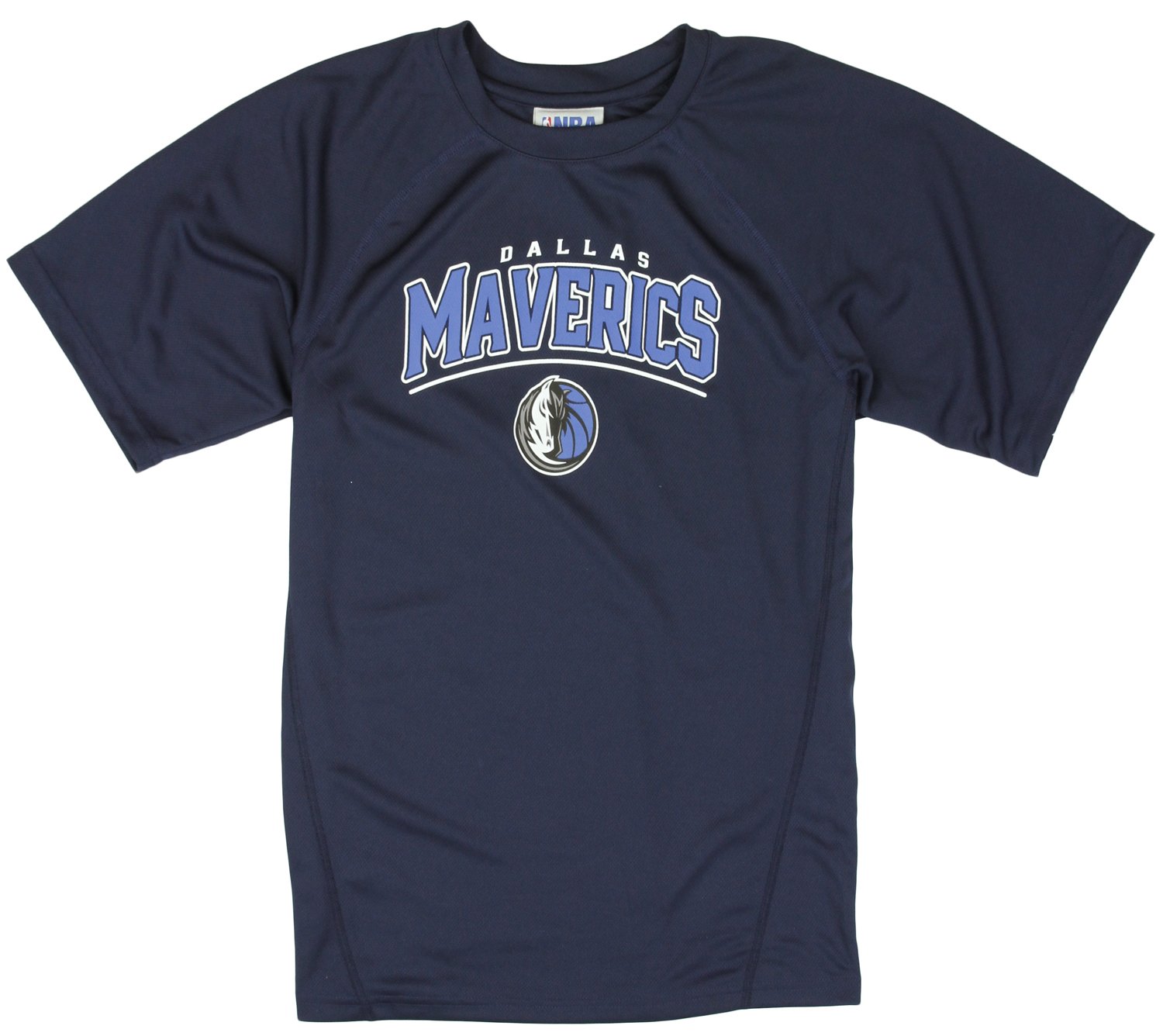Dallas Mavericks NBA PlayDry T-Shirt for Boys - Navy Blue for Basketball Fans