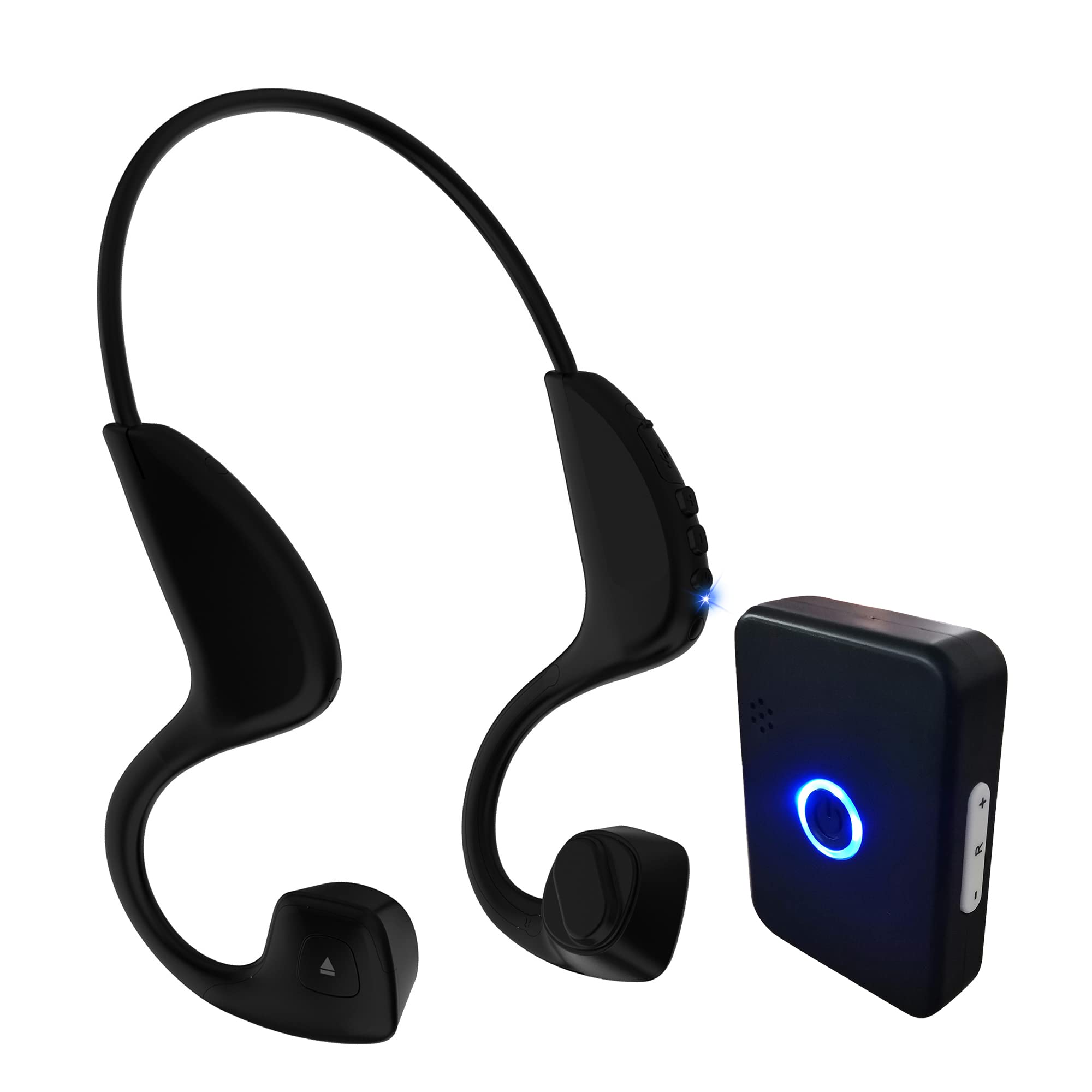 Wireless Bone Conduction Headphones for Hearing Impaired - Bluetooth TV Listening Headset with Microphone for Seniors & Elderly with Hearing Loss | Perfect for Watching TV, Movies, and Phone Calls at Home