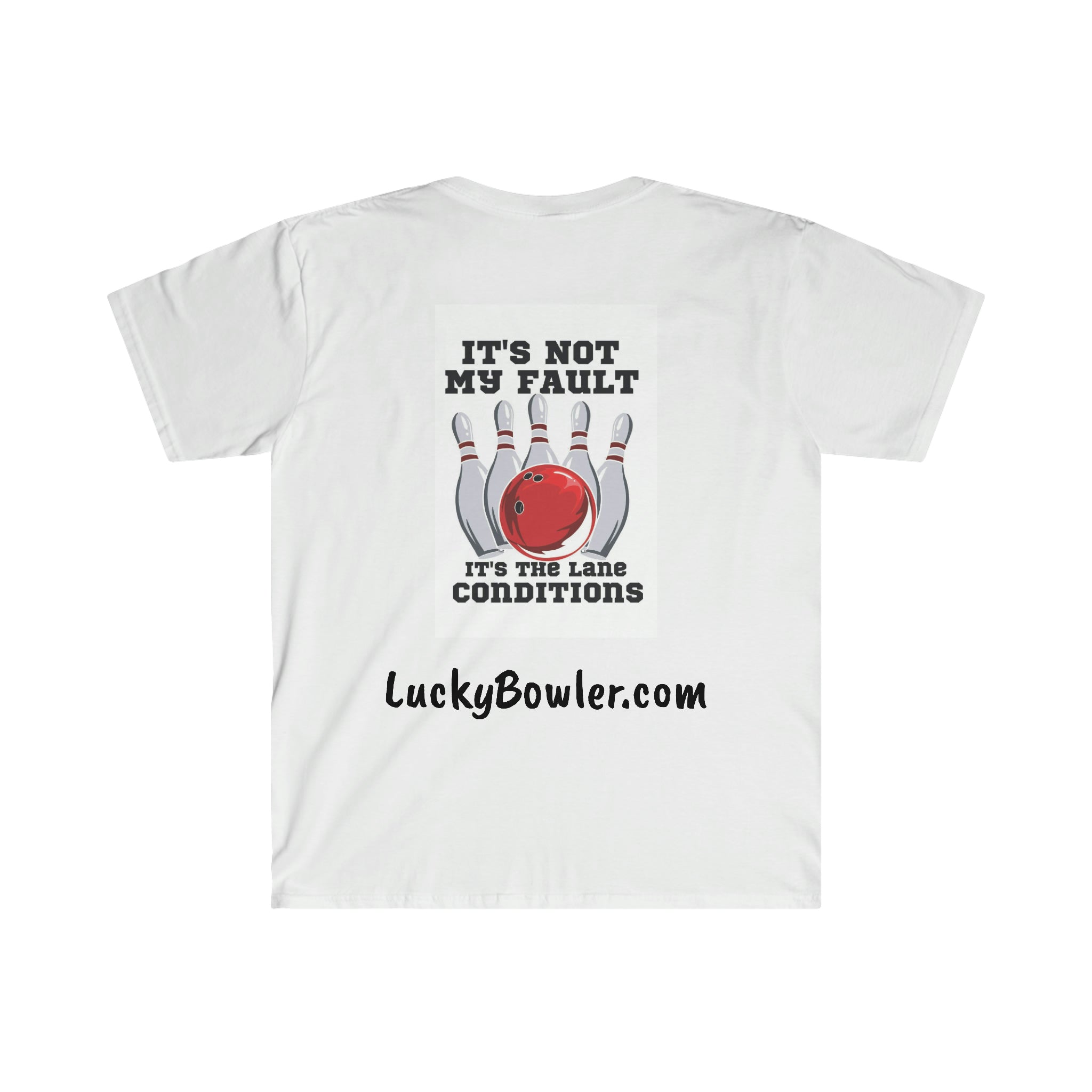 Lucky Tee #1 - Funny 'Not My Fault' Graphic T-Shirt for Men & Women | Trendy Casual Cotton Tee for Everyday Wear, Parties & Gifts