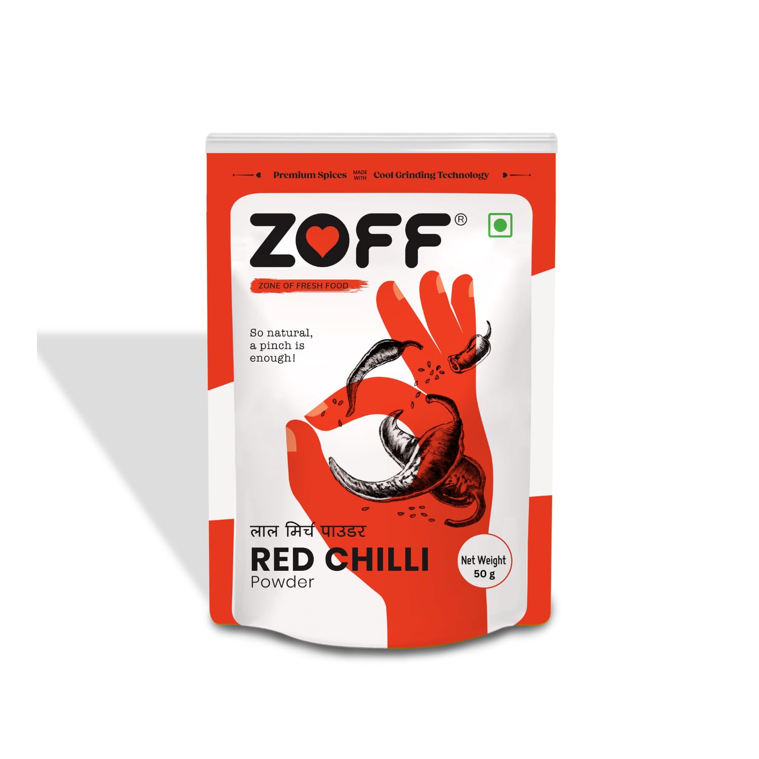 Premium ZOFF Red Chilli Powder - 500g (17.6oz) Hot & Spicy Indian Chili Powder for Cooking, BBQ, Curry & Mexican Dishes - Authentic Flavor Enhancer for Home Chefs