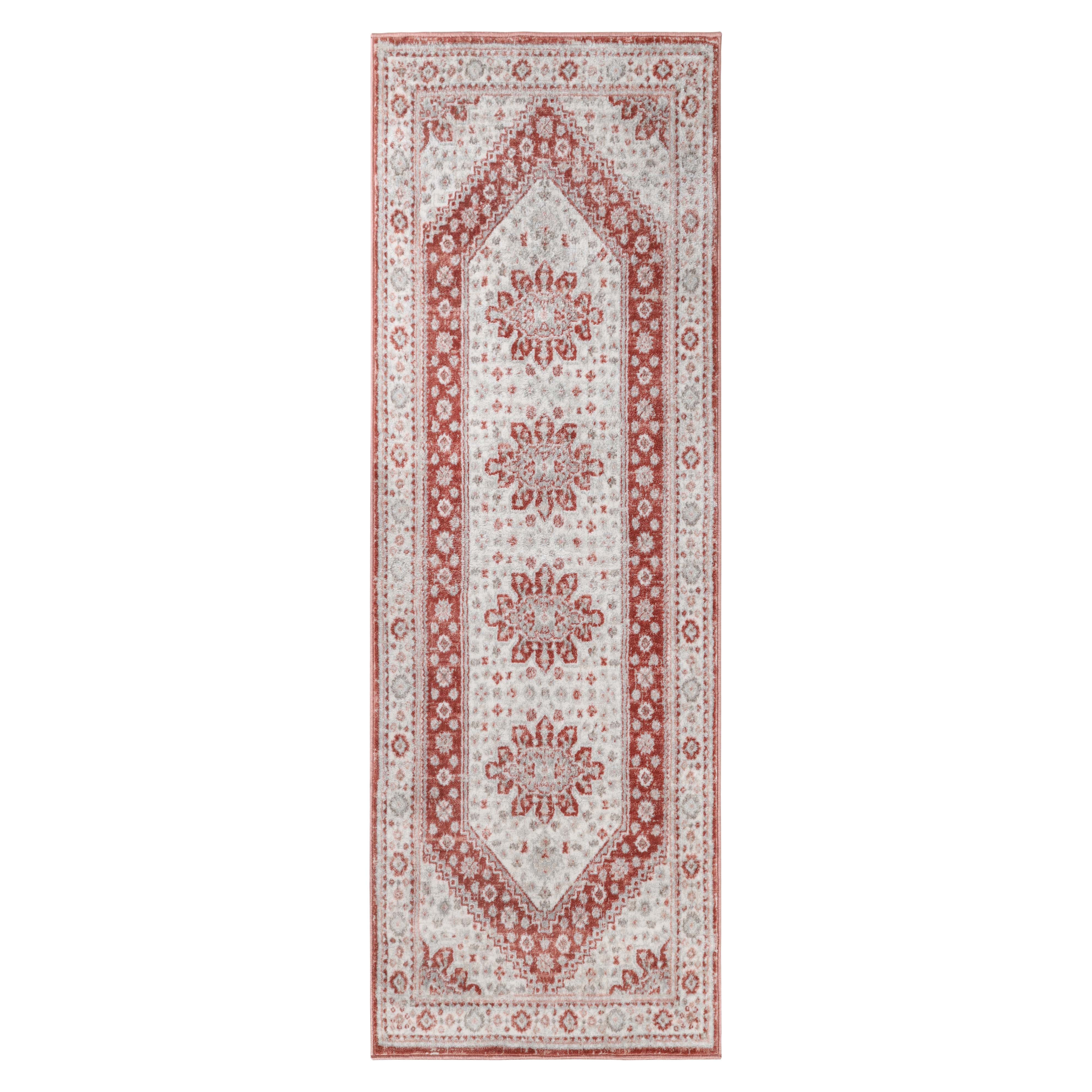 Layland Classic Medallion Traditional Indoor Area Rug or Runner - Non-Slip Living Room Carpet for Bedroom, Dining Room & Hallway Decor