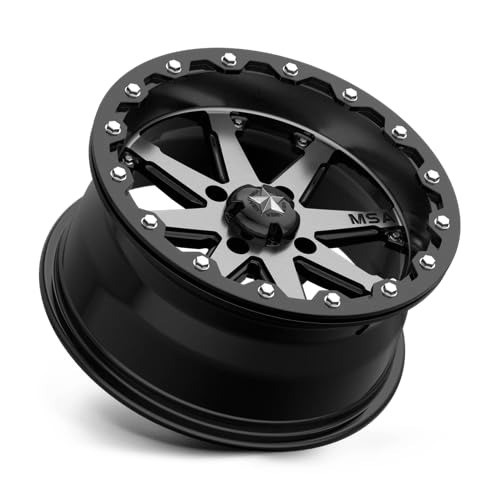 MA21 15X7 4X110 Charcoal 00MM Wheel - M21-05710 - Perfect for Jeep Wrangler & Aftermarket Upgrades