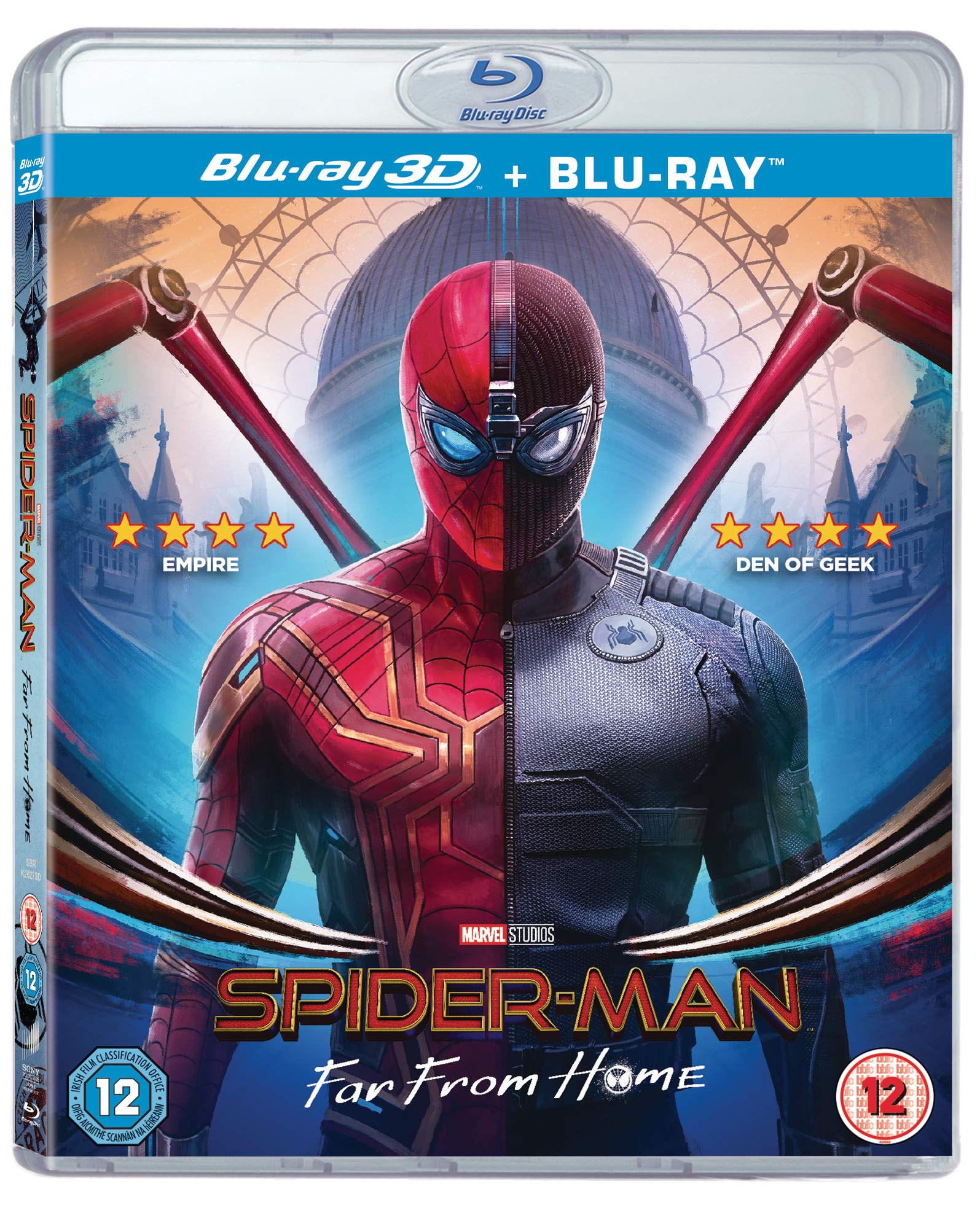 Spider-Man: Far from Home (2019) - Blu-ray + 3D Blu-ray Combo Pack [Region Free] - Action Movie for Marvel Fans, Perfect for Home Theater & Movie Night Collection