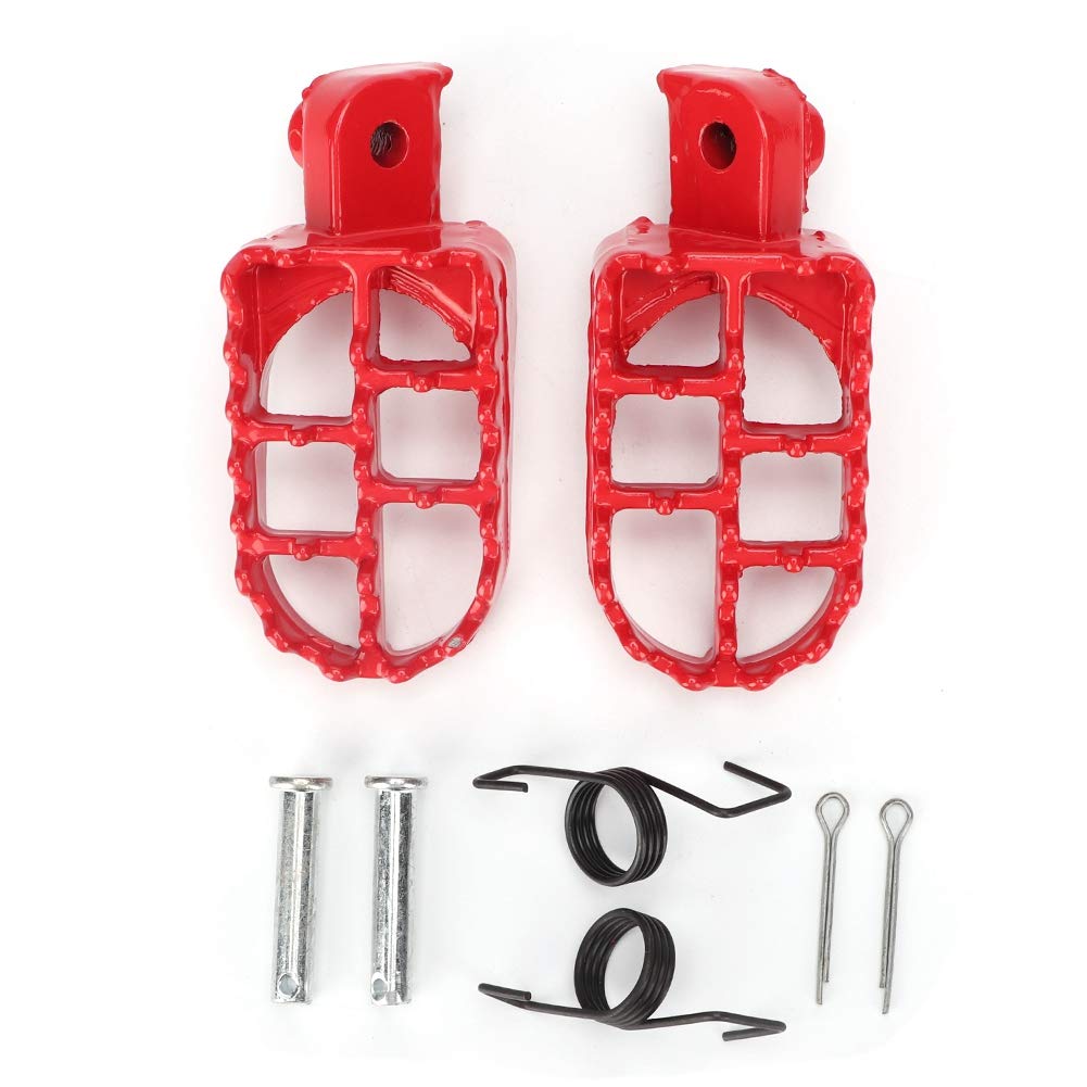Aramox Motorcycle Foot Pegs - 2pcs Aluminum Footrest for Dirt Bikes - Off-Road Riding Accessories