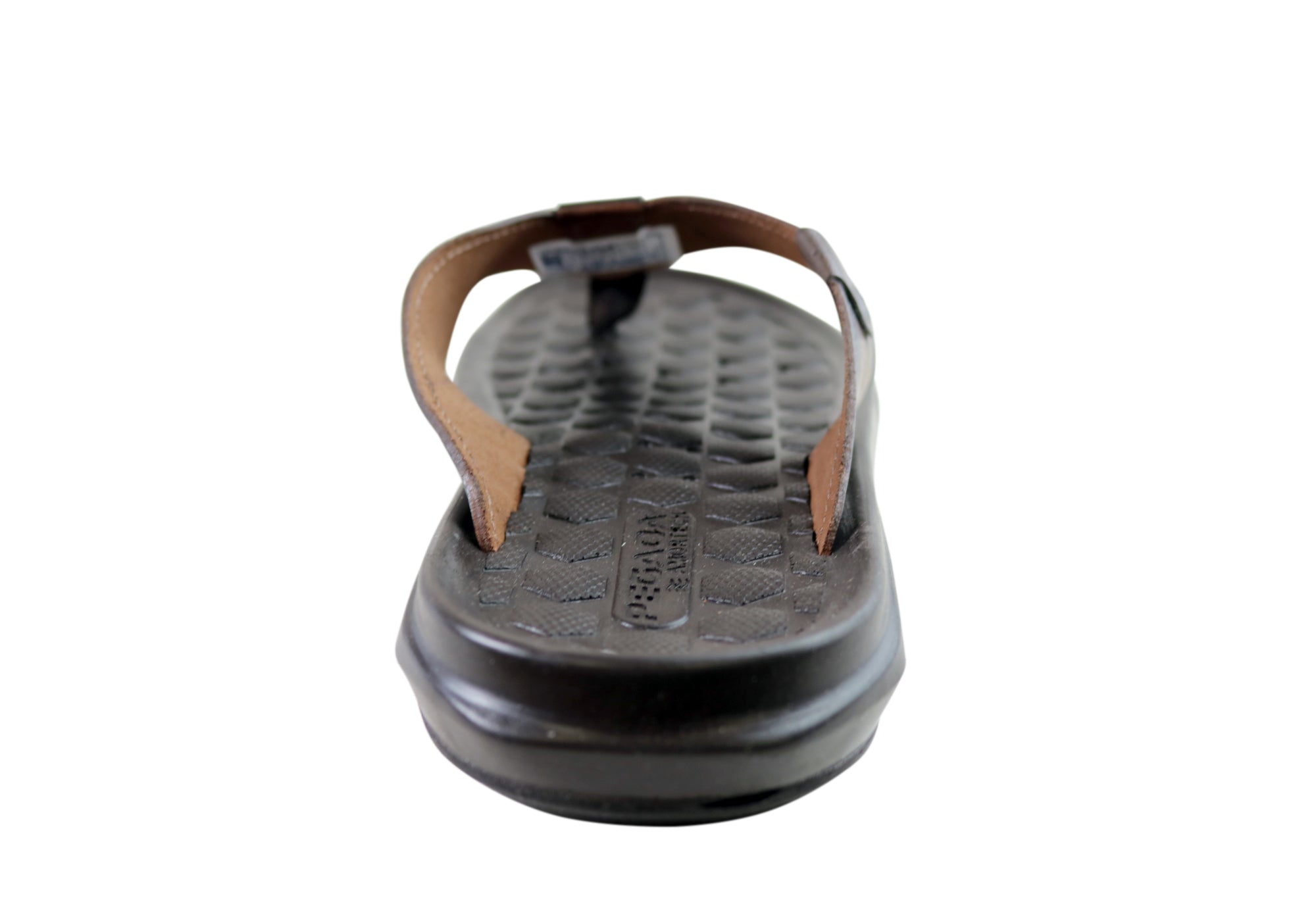 Pegada York Men's Leather Comfortable Thongs Sandals - Handmade in Brazil - Perfect for Beach, Pool & Summer Casual Wear