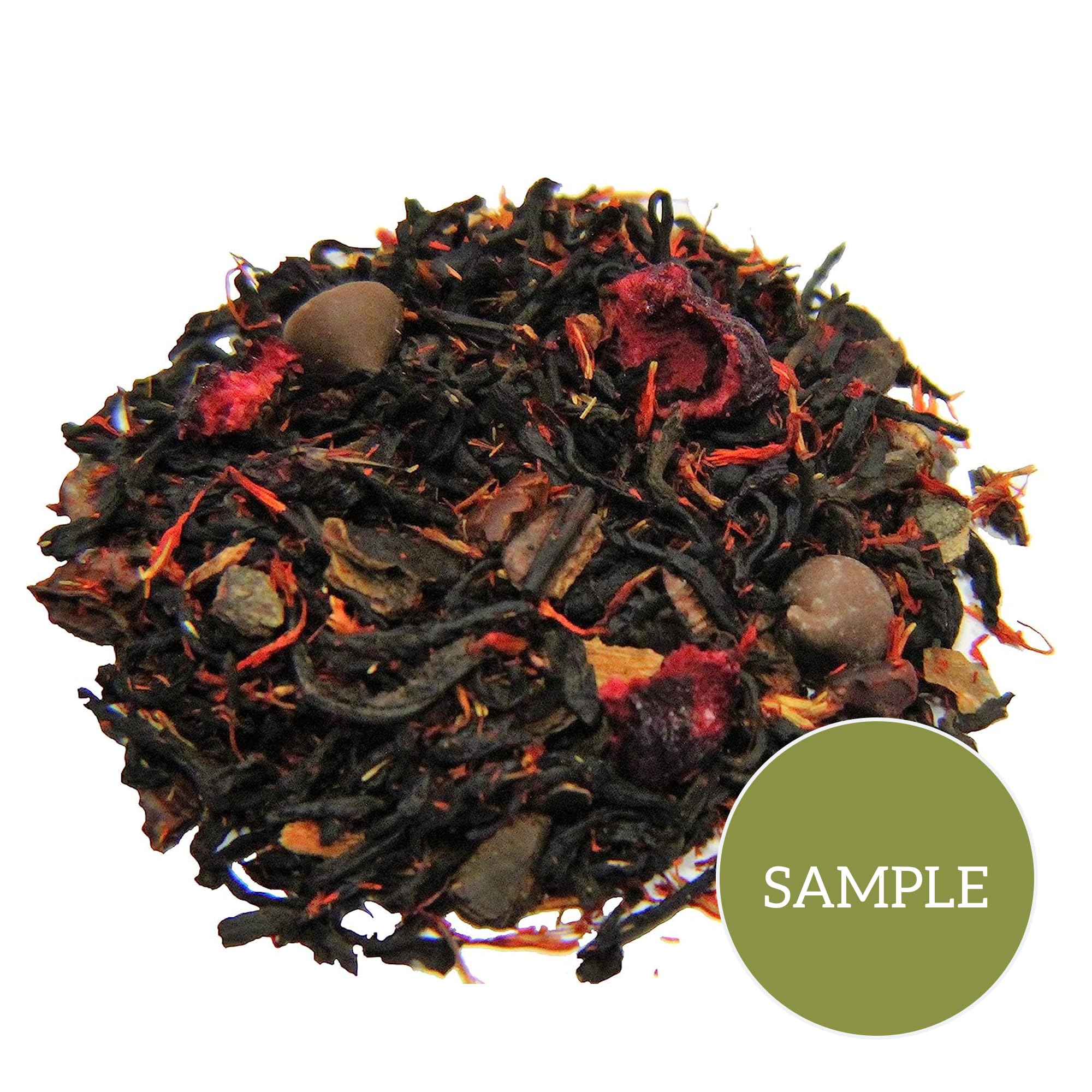 Dark Chocolate Cherry Pu-erh Tea - Loose Leaf Herbal Blend for Relaxation