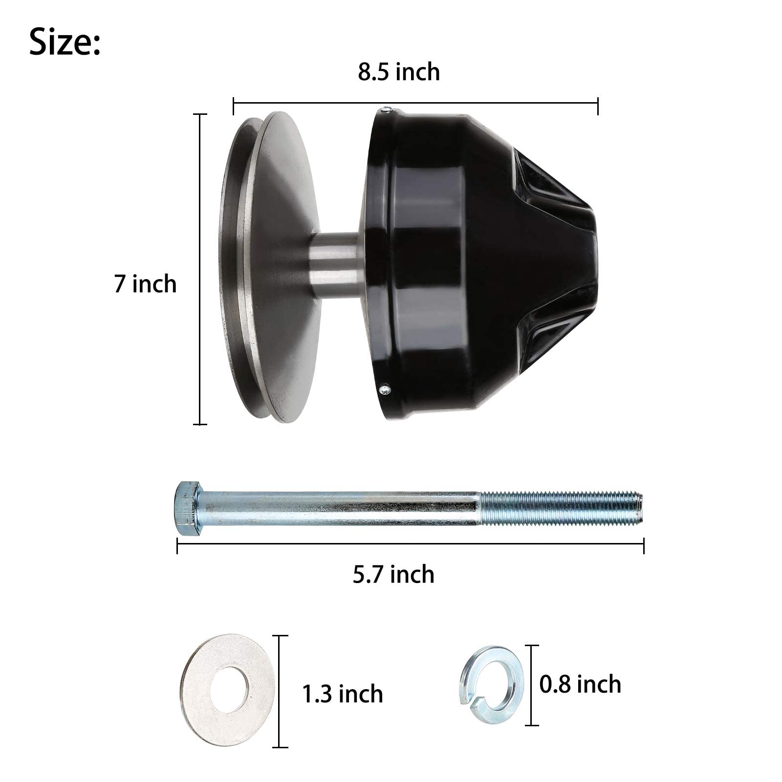 EZGO TXT Golf Cart Drive Clutch Replacement - Compatible with Gas 2 Cycle (1989-1994) & TXT 4 Cycle (1991-2013) Models - OEM# 26952-G01, 26952-G02, 23817-G1 (Excludes RXV) - Perfect for Golf Course Maintenance & Personal Cart Upgrades