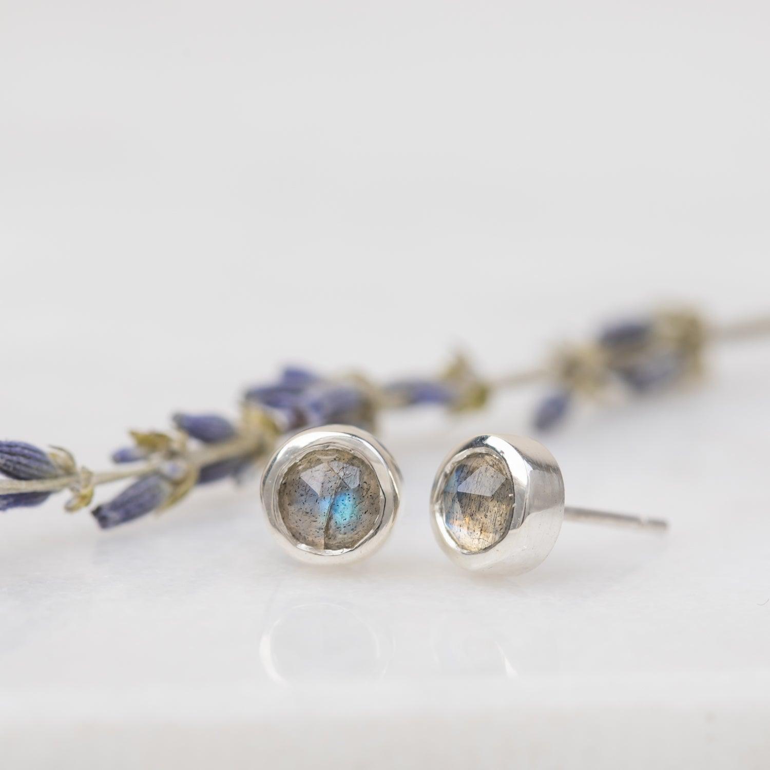 Natural Gemstone Stud Earrings for Women - Dainty & Elegant Jewelry for Daily Wear, Gifts & Special Occasions