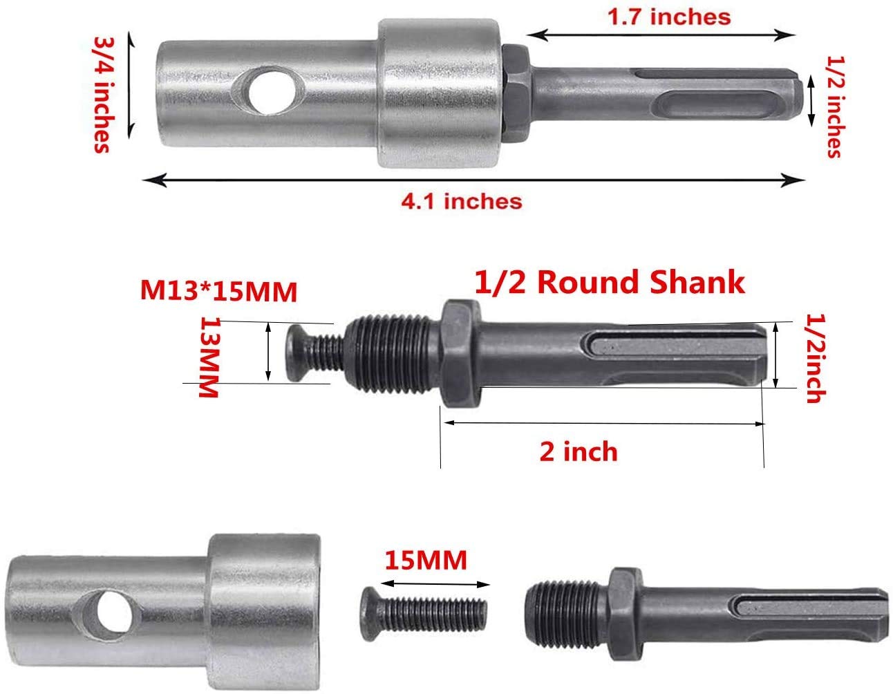 **Power Drill Auger Adapter for Garden Planting - 1/2