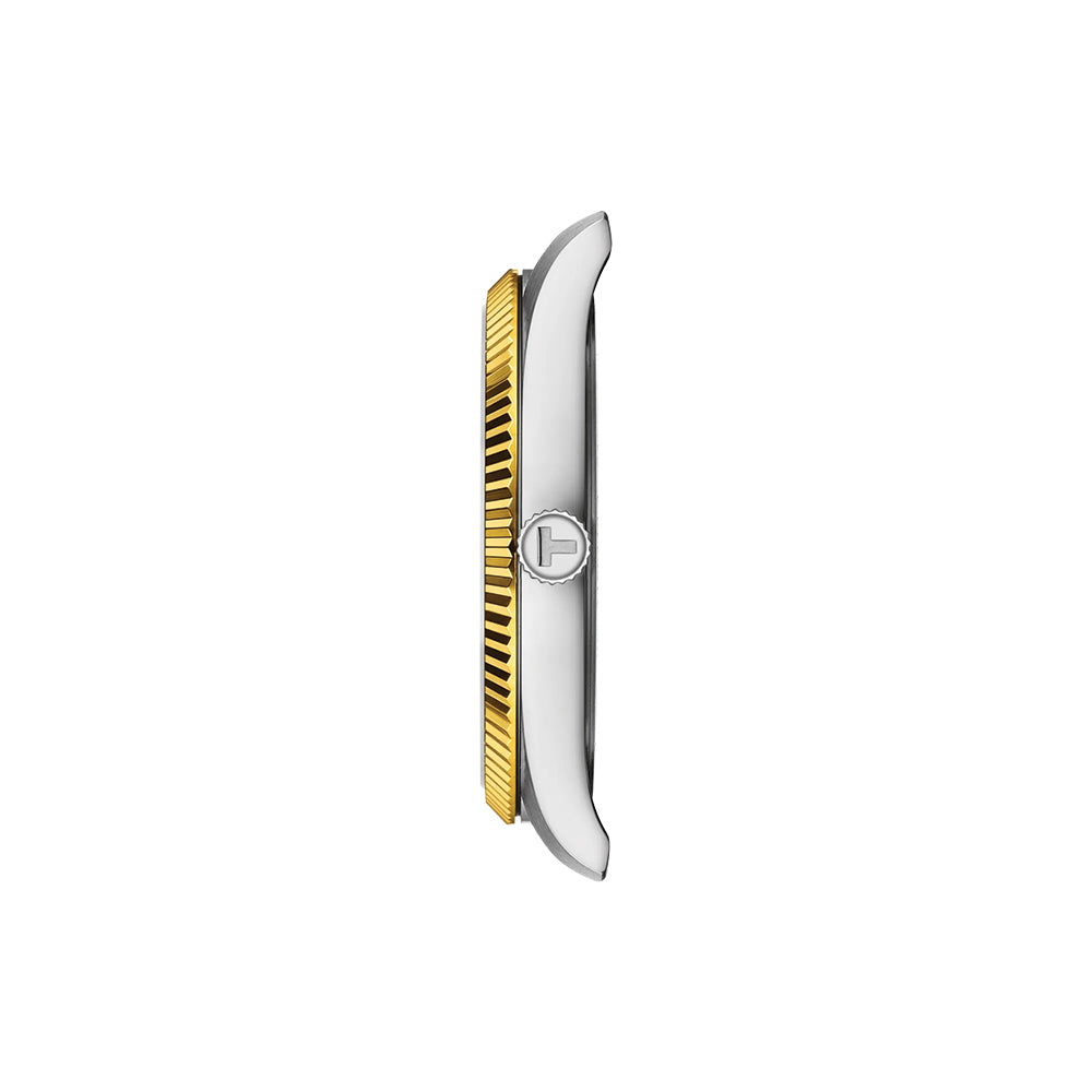 Ballade Quartz 40mm Silver Dial Two-Tone Bracelet Watch for Men - Perfect for Business, Casual & Formal Occasions