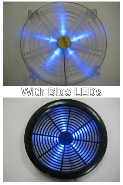 Rexflo 360x360x30mm Ultra Quiet PC Cooling Fan with Optional Blue LED - Perfect for Gaming Rigs, Computer Cases, and Server Cooling Systems