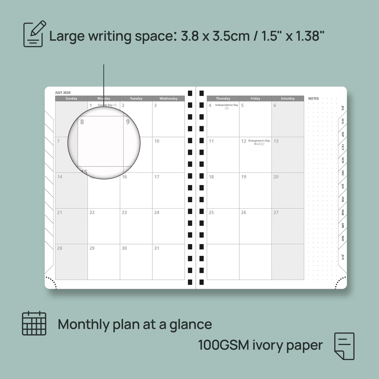 POPRUN 2024-2025 Weekly Planner - 8.5