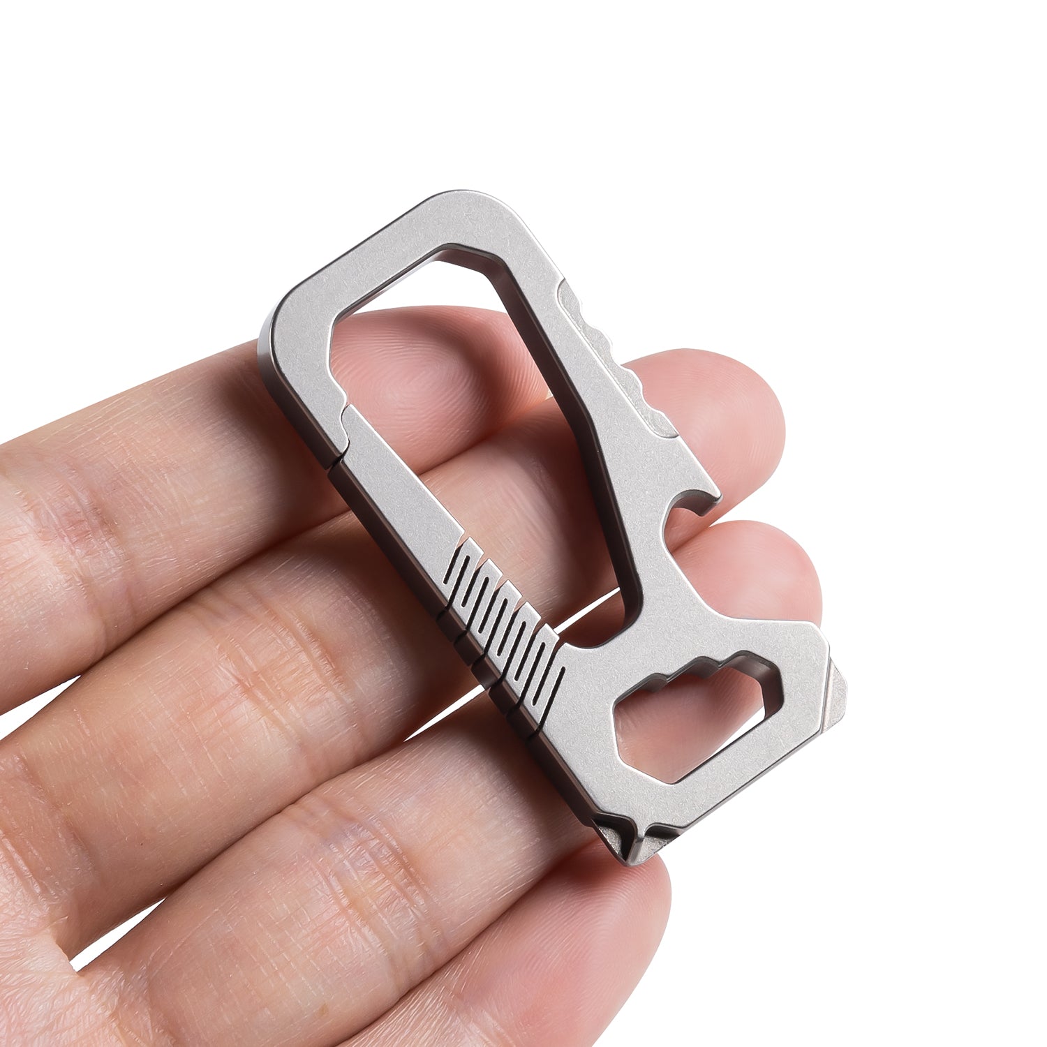 KC100 Multifunctional EDC Carabiner Keychain - Bottle Opener, Anti-Lost D-Ring Clip Holder for Car Keys, House Keys & Outdoor Gear | Perfect for Camping, Hiking, Travel & Everyday Carry (EDC) Accessories