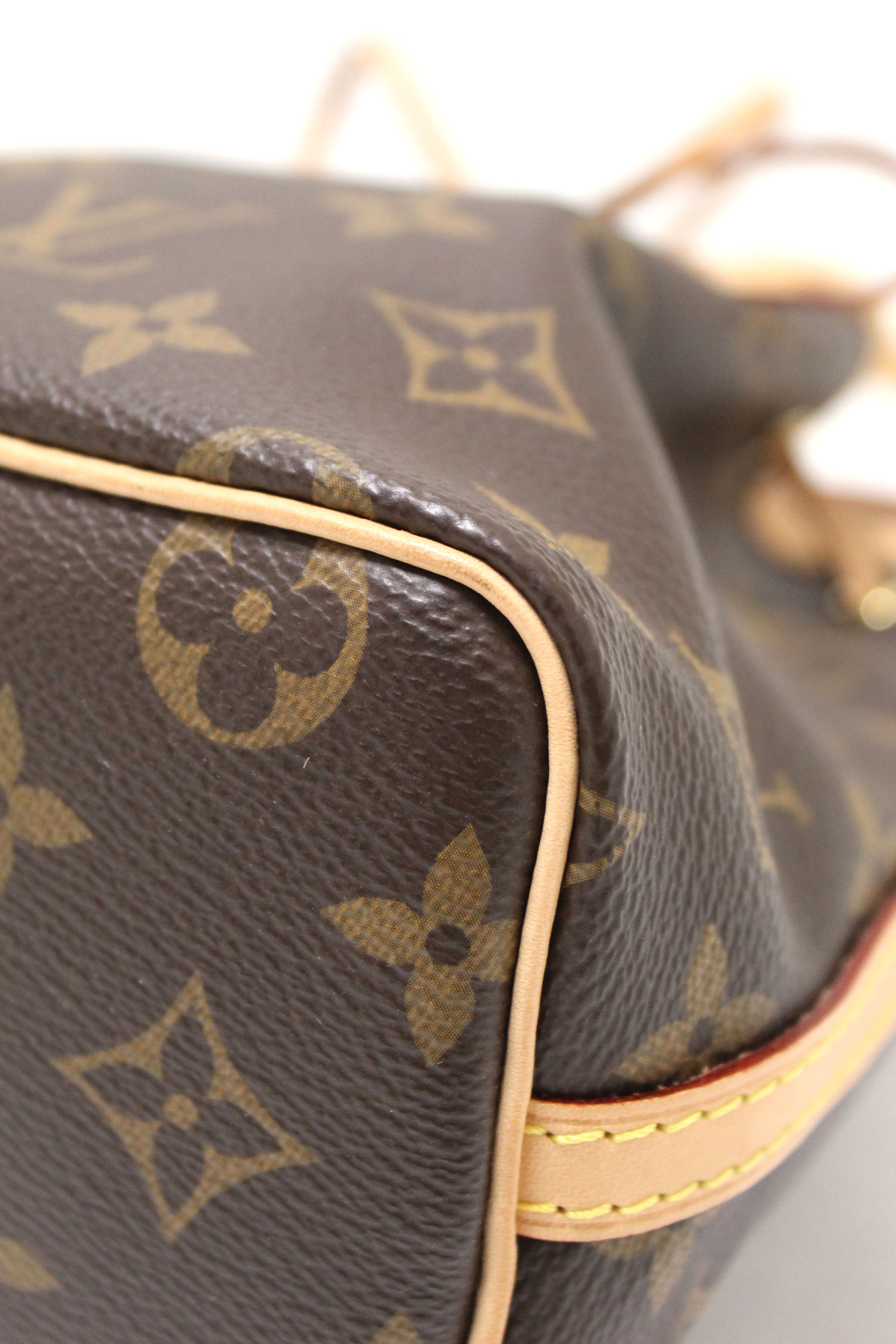 Authentic Louis Vuitton Classic Monogram Nano Noe Messenger Bag - Luxury Crossbody Purse for Women, Perfect for Everyday Use, Travel & Special Occasions