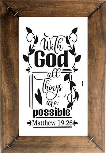 WITH GOD ALL THINGS ARE POSSIBLE