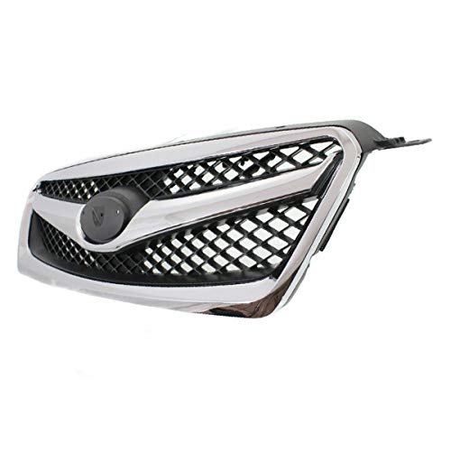Chrome & Black Plastic Front Grille Assembly Compatible with 10 11 12 Legacy Sedan | Upgrade Your Car's Style for Daily Commute & Road Trips