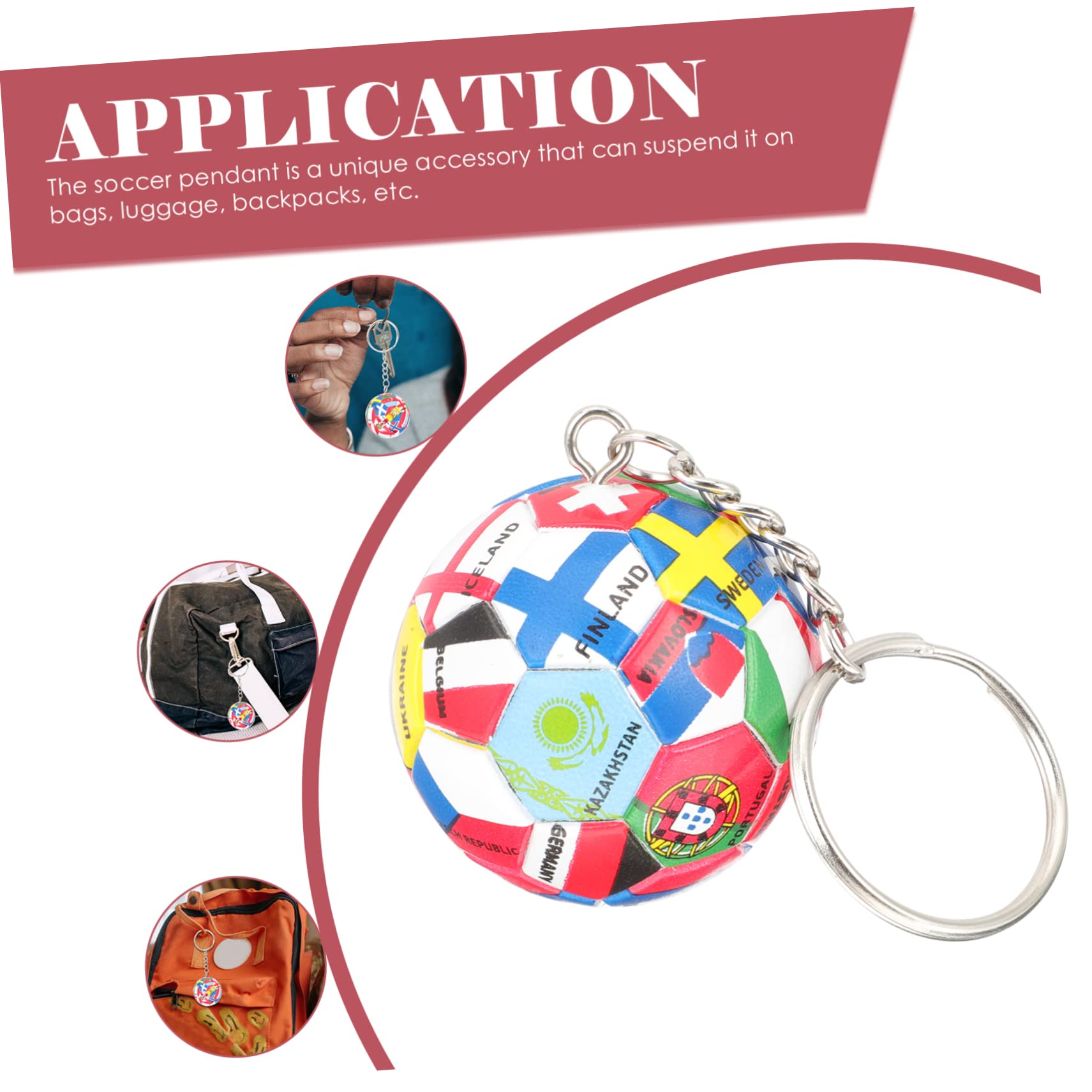 MOBUTOFU Soccer Keychain Pendant - Unique Party Favors for Boys and Girls - Perfect for Birthday Gifts, Sports Team Rewards, and School Event Goodie Bags