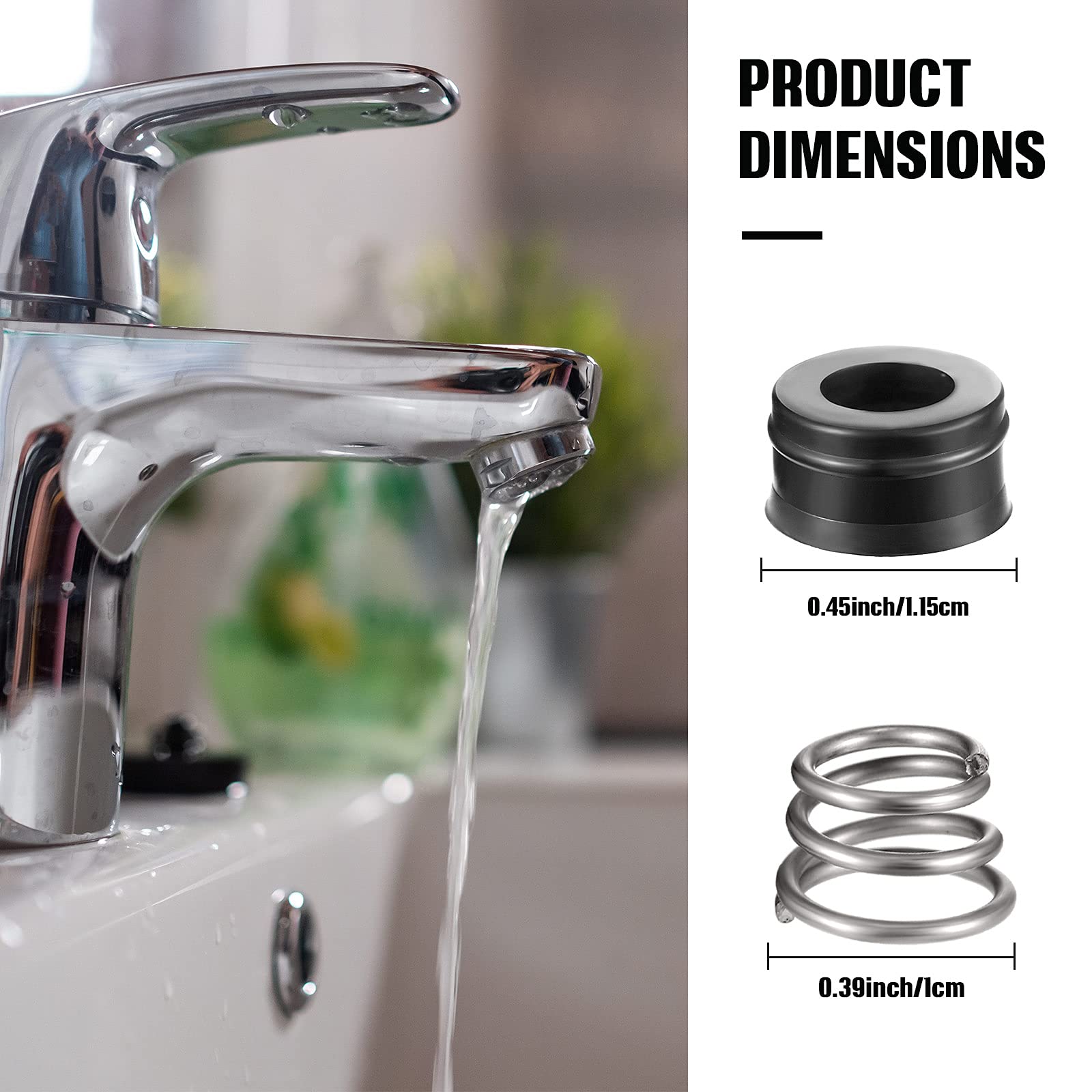 20-Piece RP4993 Faucet Repair Kit - Replacement Seats & Springs, Compatible with Faucet Stem Assembly - Fix Leaky Taps in Kitchen, Bathroom & Outdoor Faucets